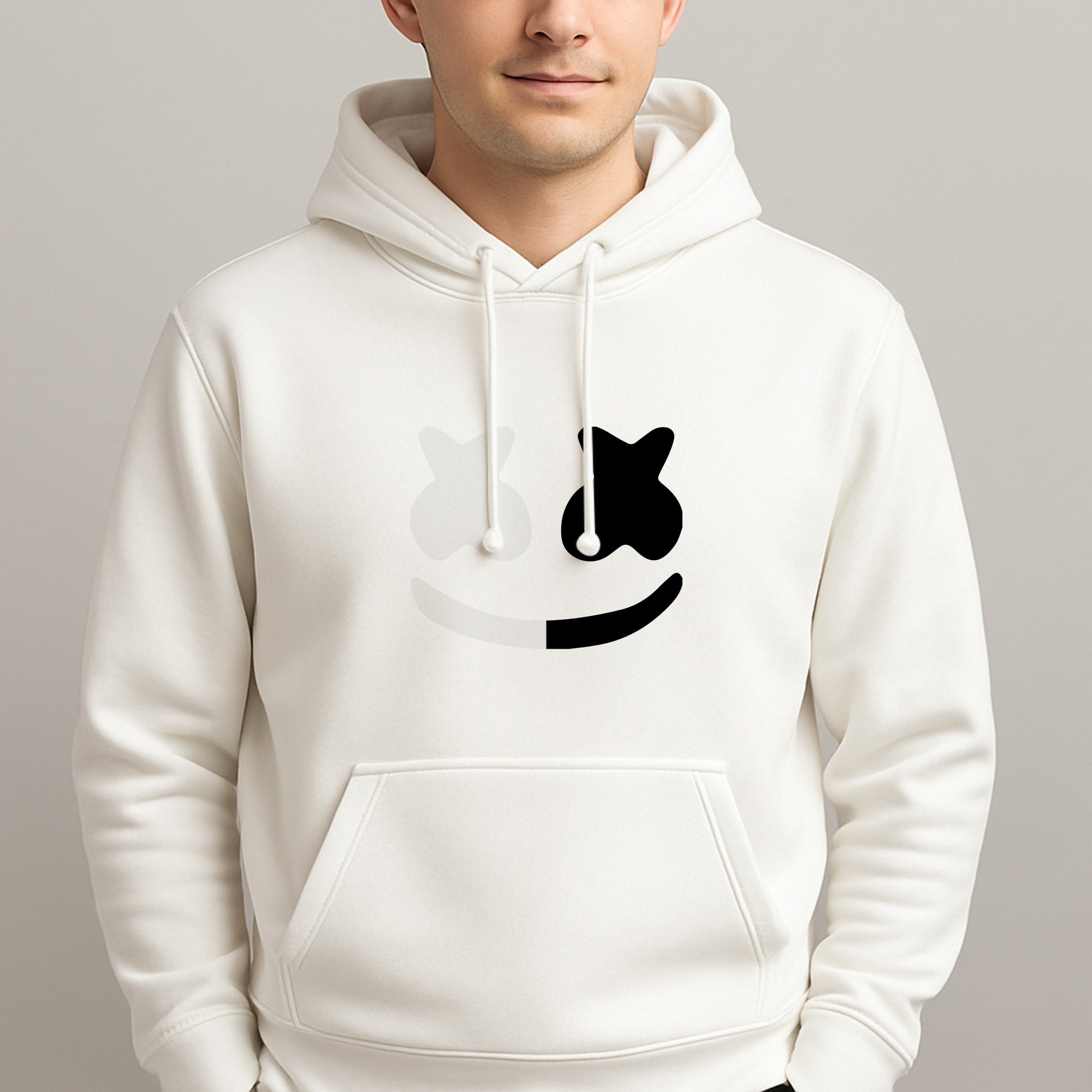 Dual Sides Helmet DJ Unisex Hooded Pullover