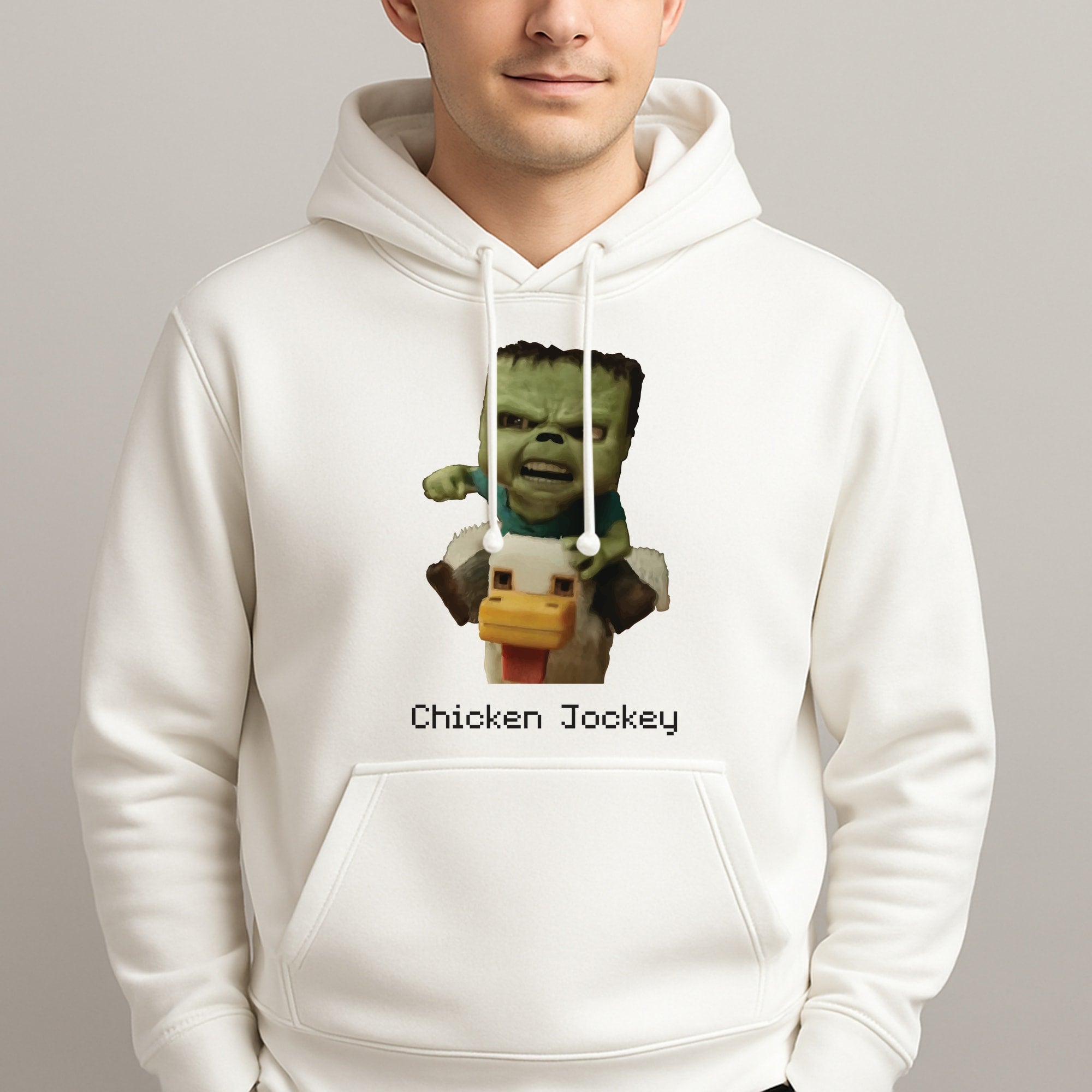 Chicken Jockey Unisex Hooded Pullover