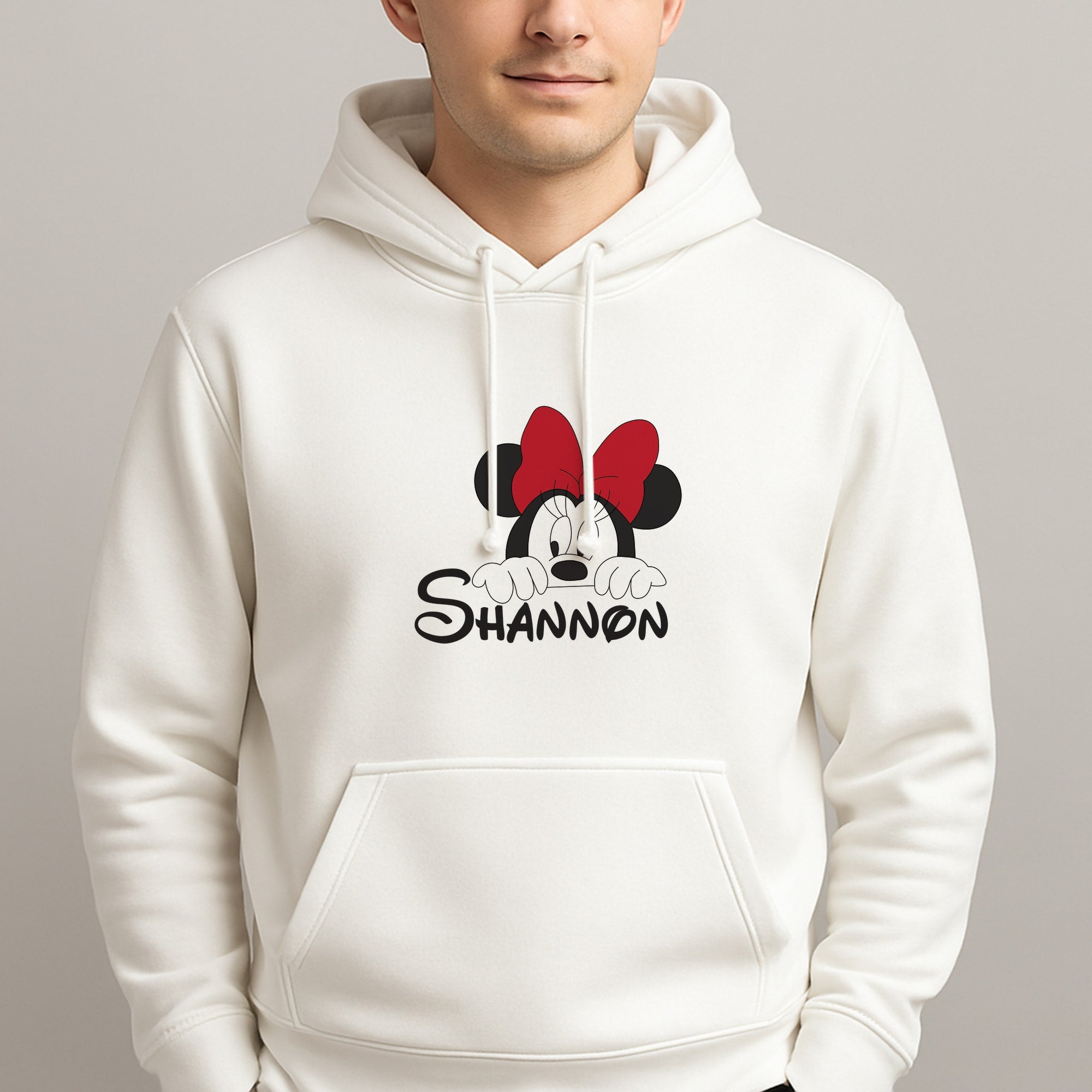 Minnie Mouse - Personalised Fairytale Unisex Hooded Pullover