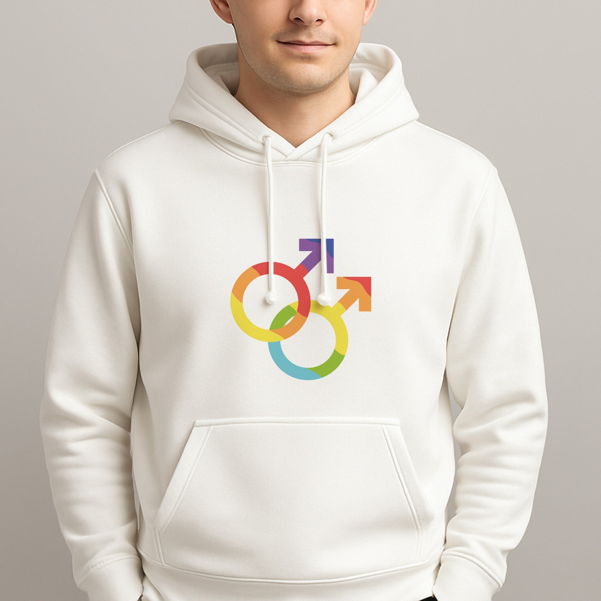 Gender Symbol Male - Pride Unisex Hooded Pullover