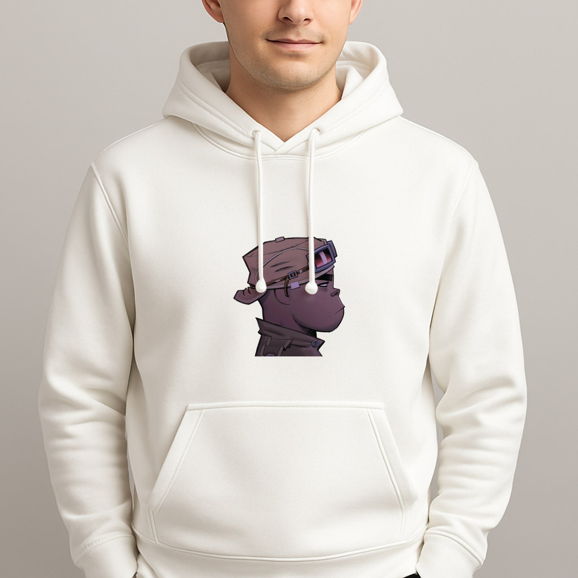 Purple 2d Unisex Hooded Pullover