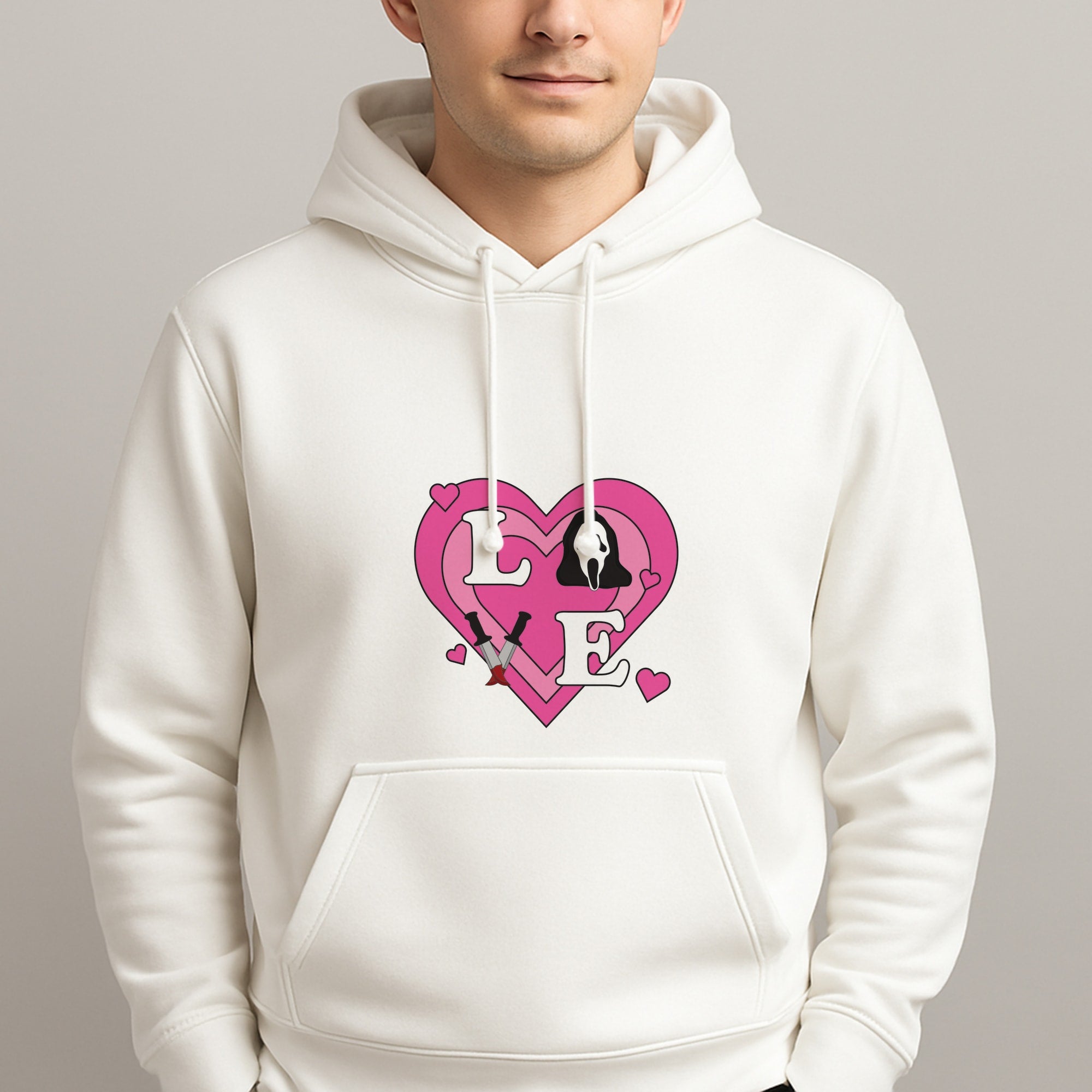 Love Ghost Unisex Hooded Pullover