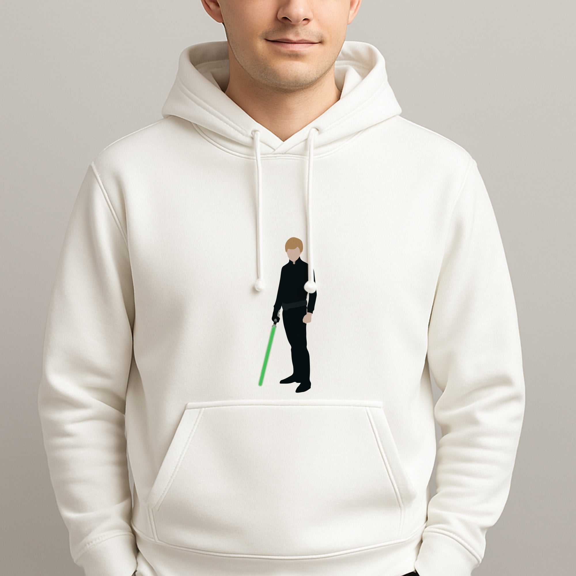 Skywalker Green Lightsaber Unisex Hooded Pullover
