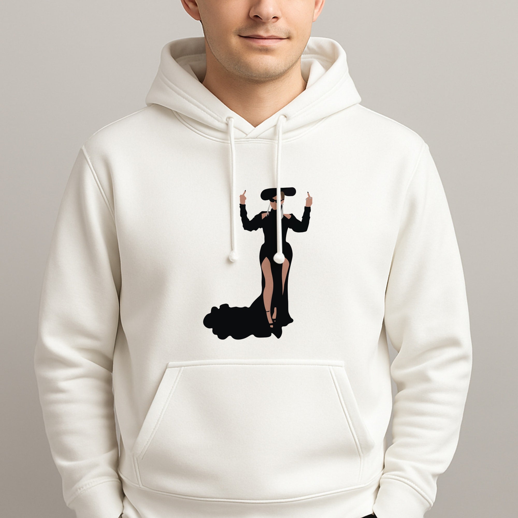 Middle Fingers - Queen B Unisex Hooded Pullover