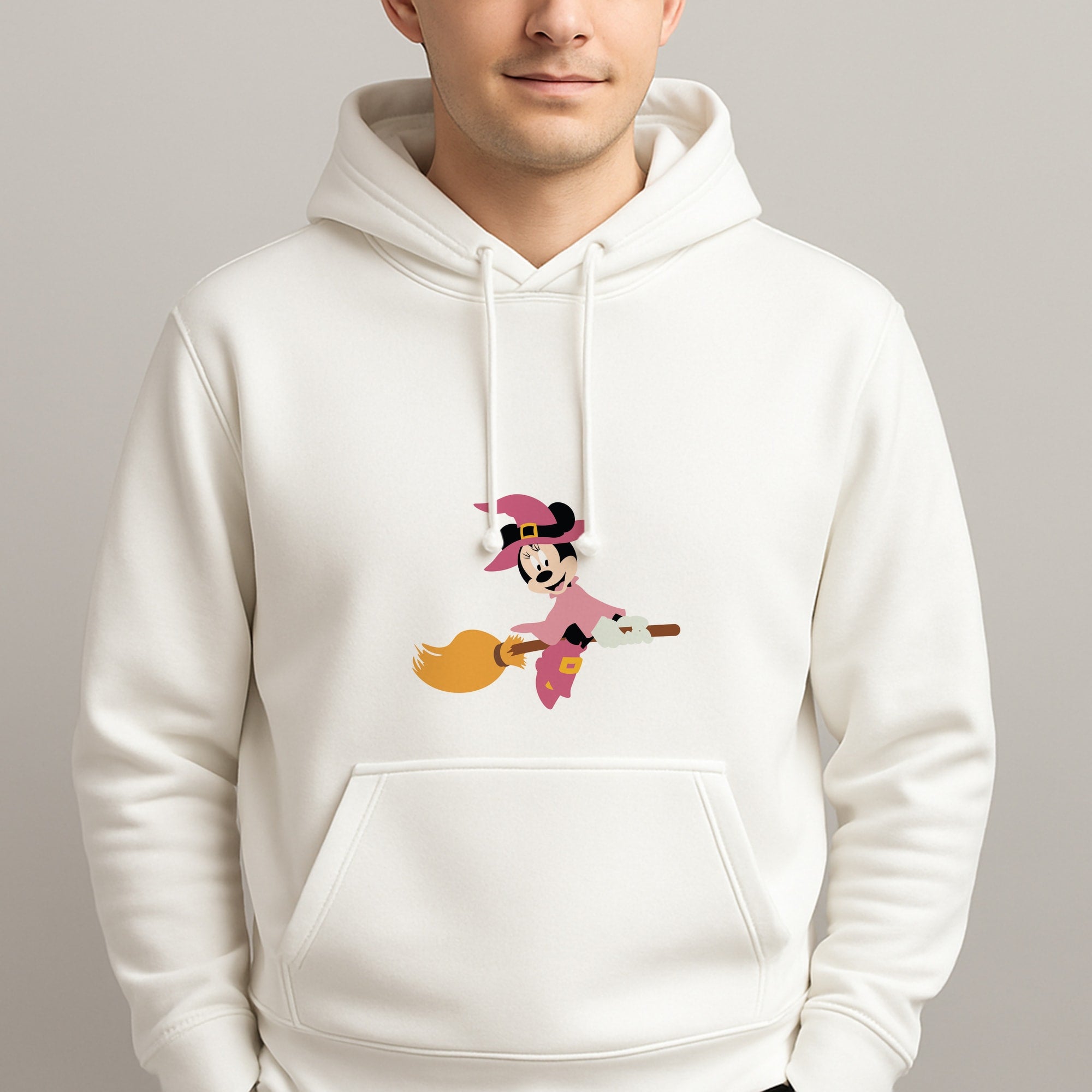 Witch Female Mouse Halloween Unisex Hooded Pullover