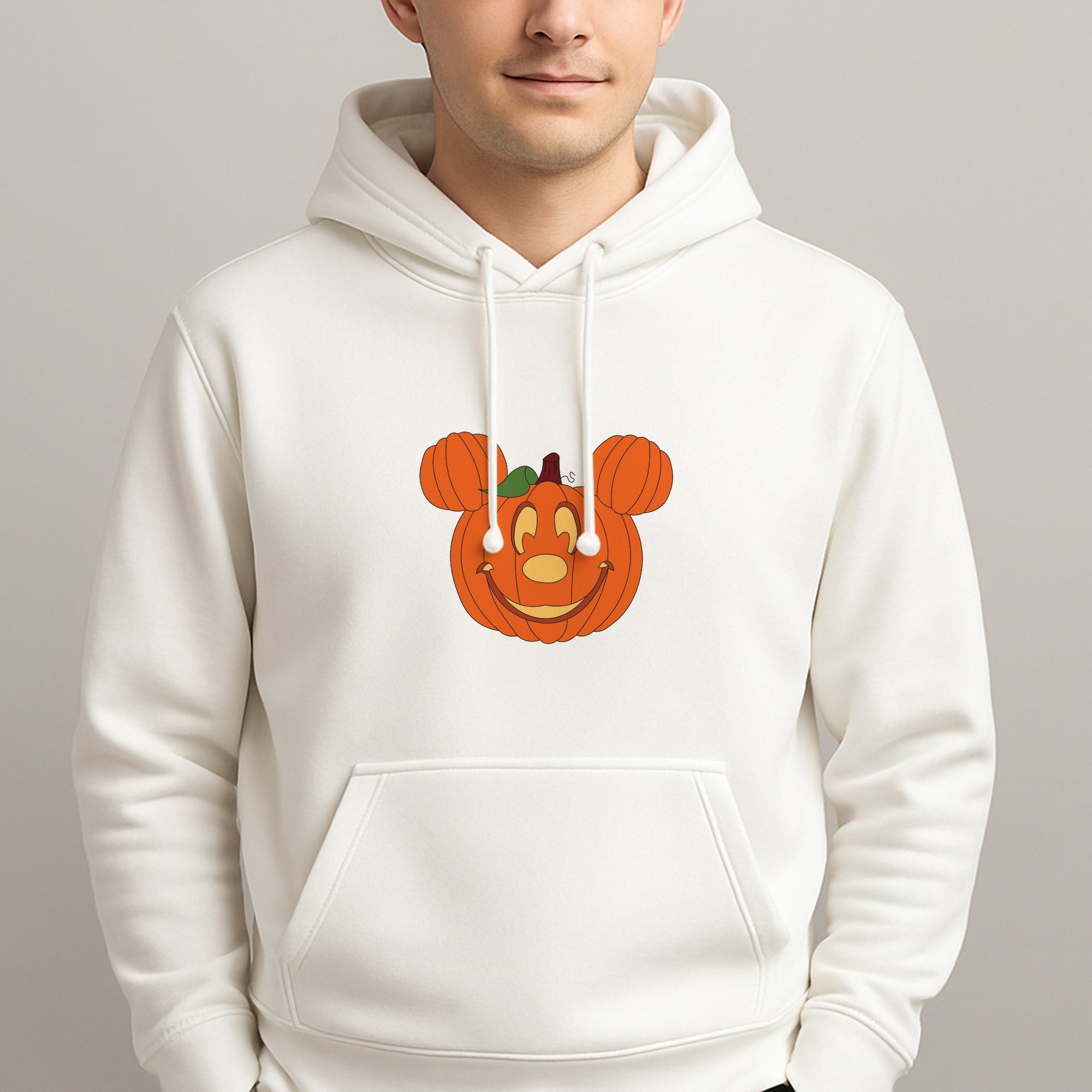 Mouse Pumpkin Halloween Unisex Hooded Pullover