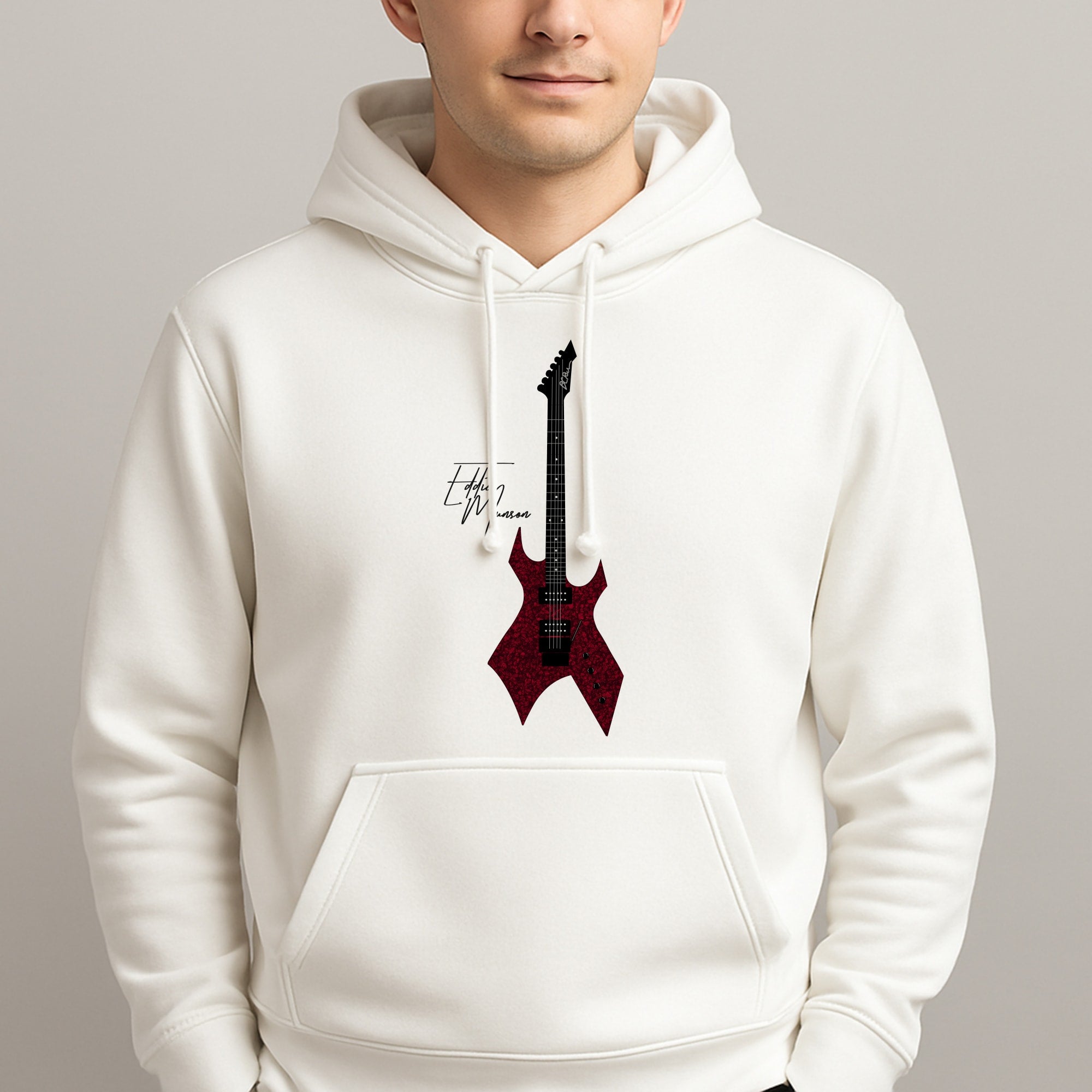 Eddie Munson Guitar Unisex Hooded Pullover