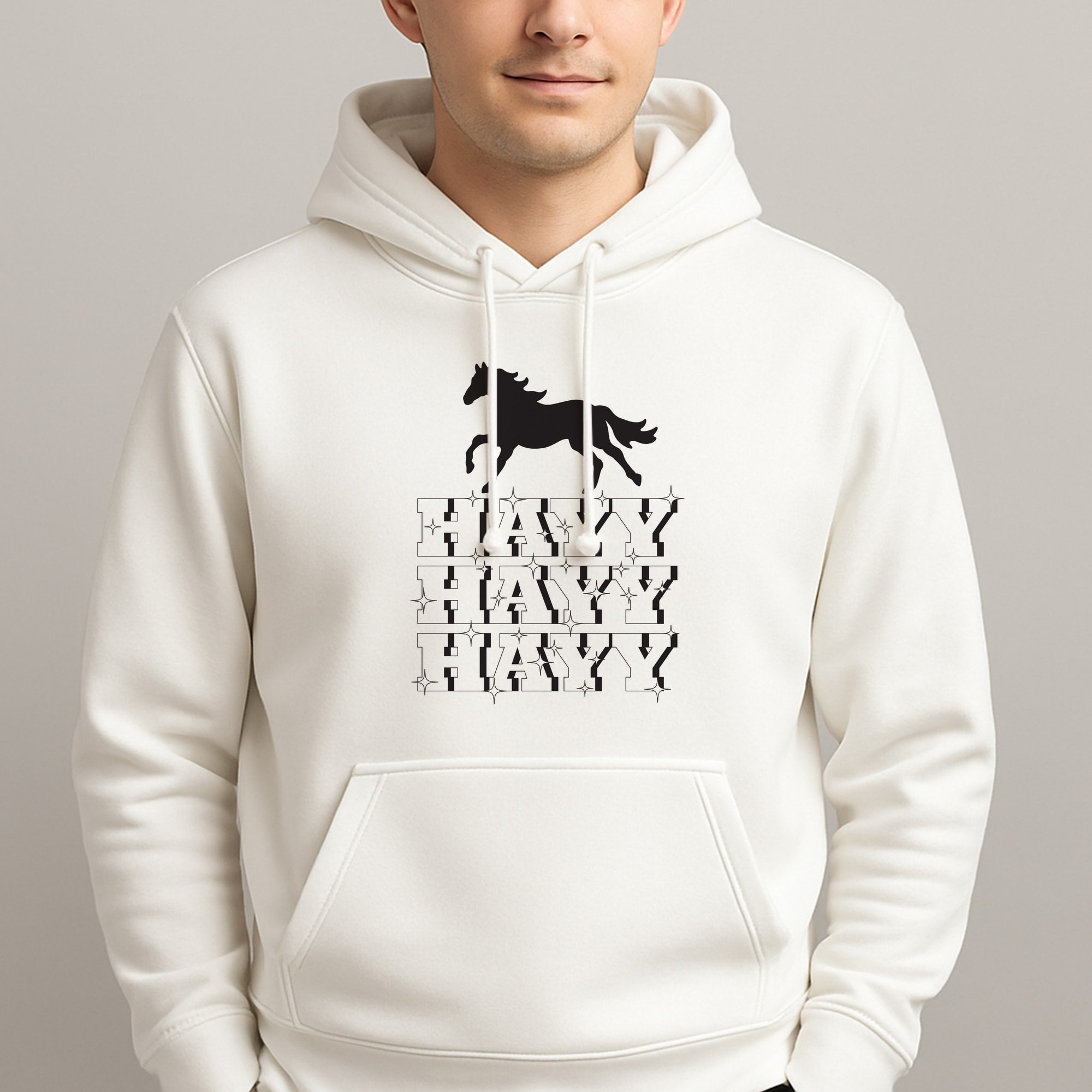 Hayy Hayy Hayy - Horses Unisex Hooded Pullover