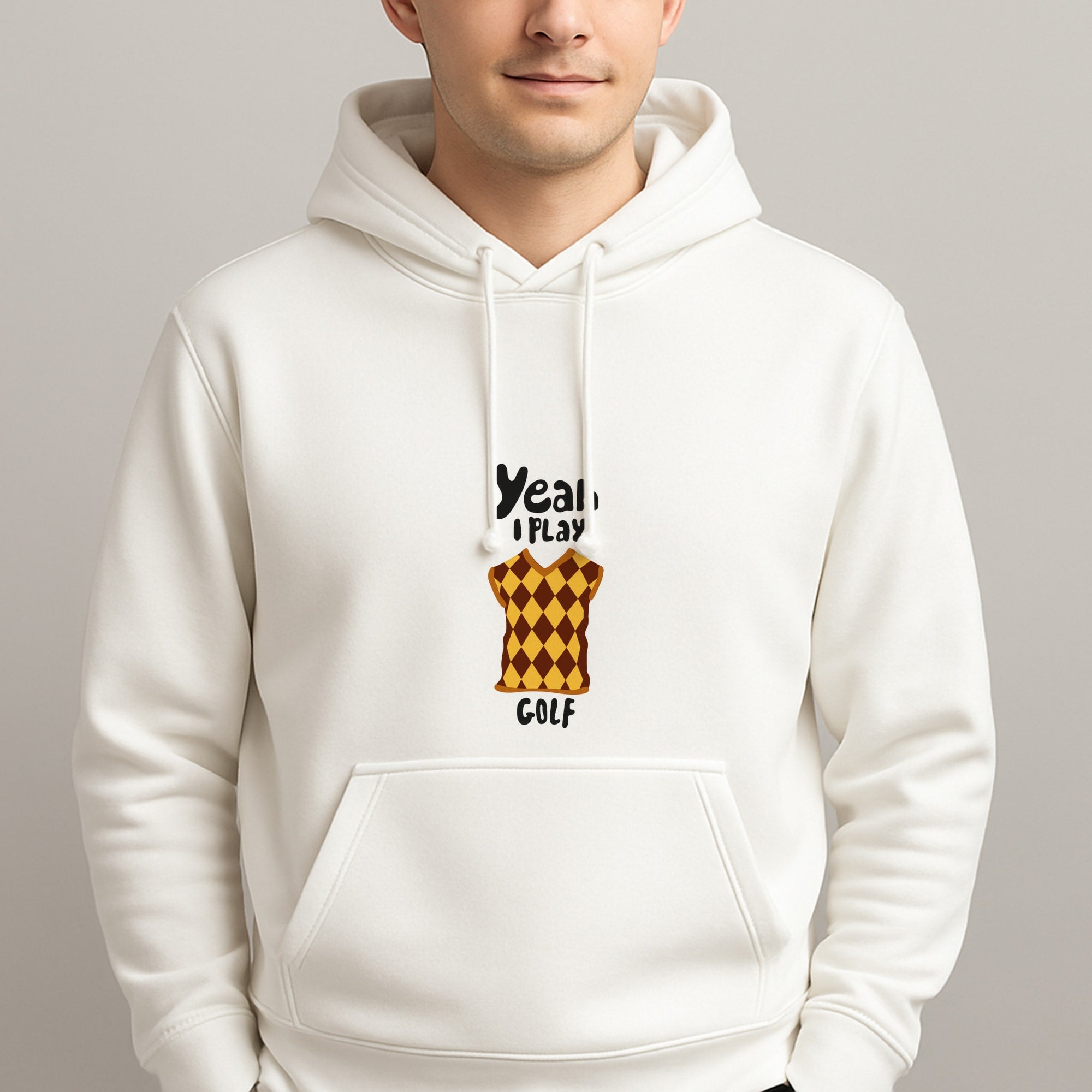 Yeah I play golf - Golf Unisex Hooded Pullover