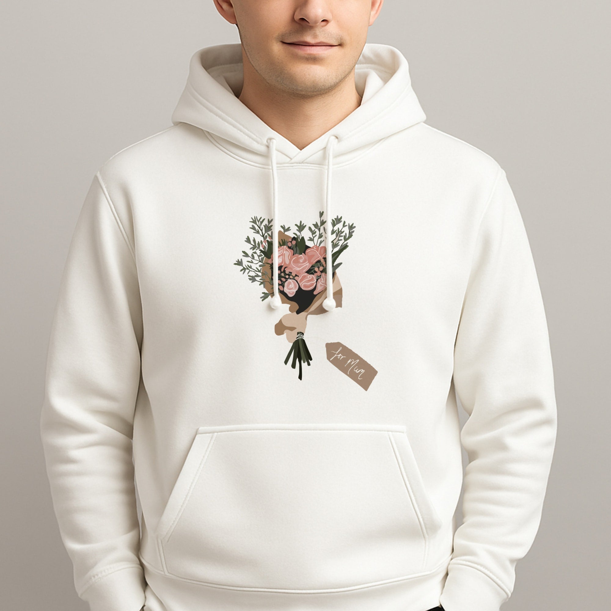 Mum Bouquet - Mother's Day Unisex Hooded Pullover