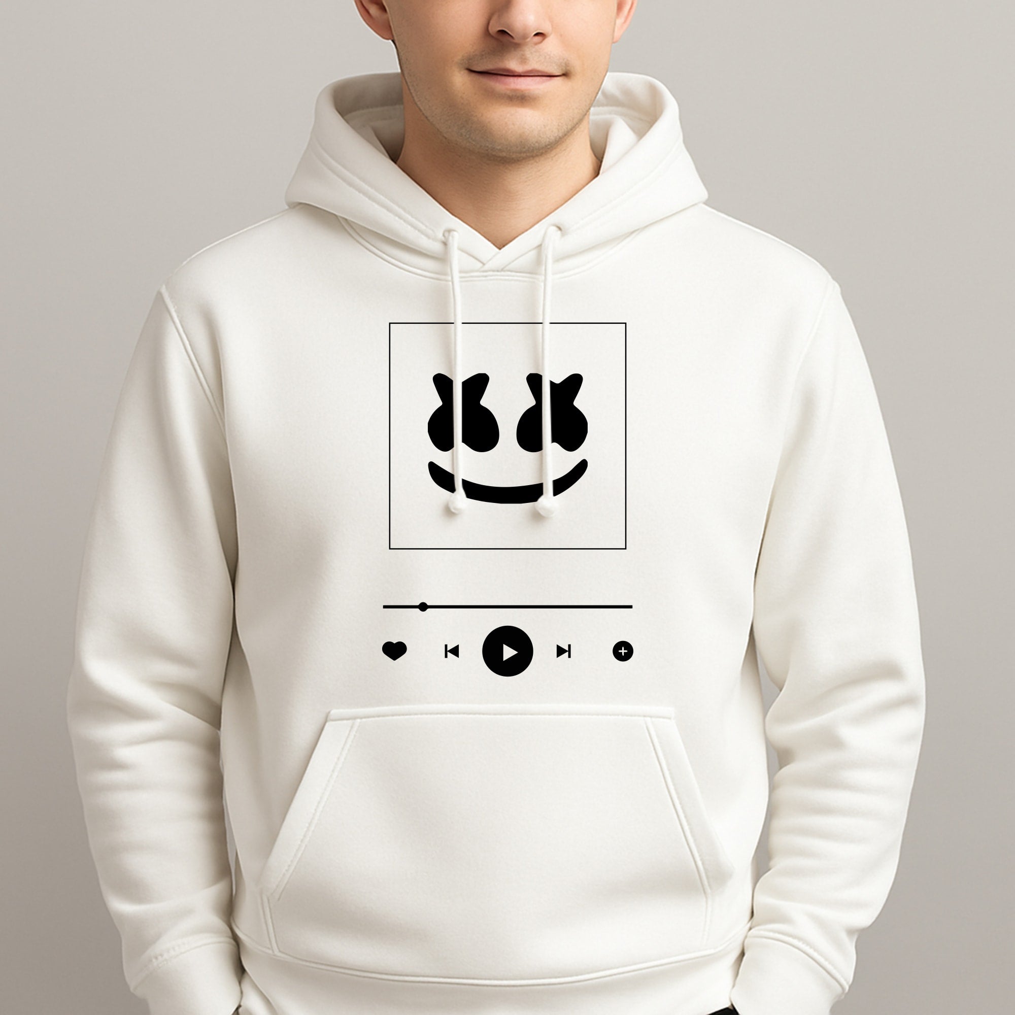 Helmet DJ Album Cover Unisex Hooded Pullover