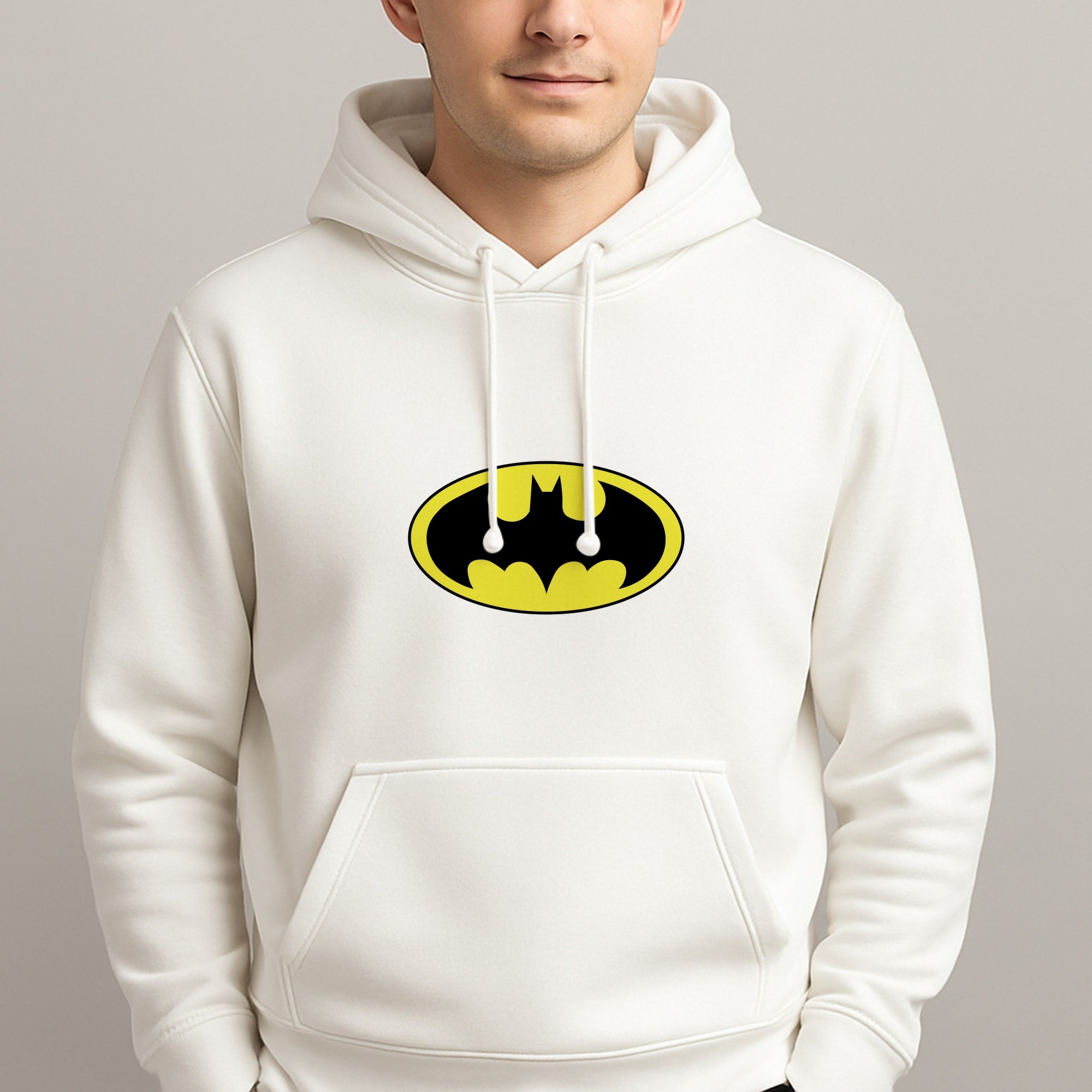 Black Bat Superhero Logo Hoodie