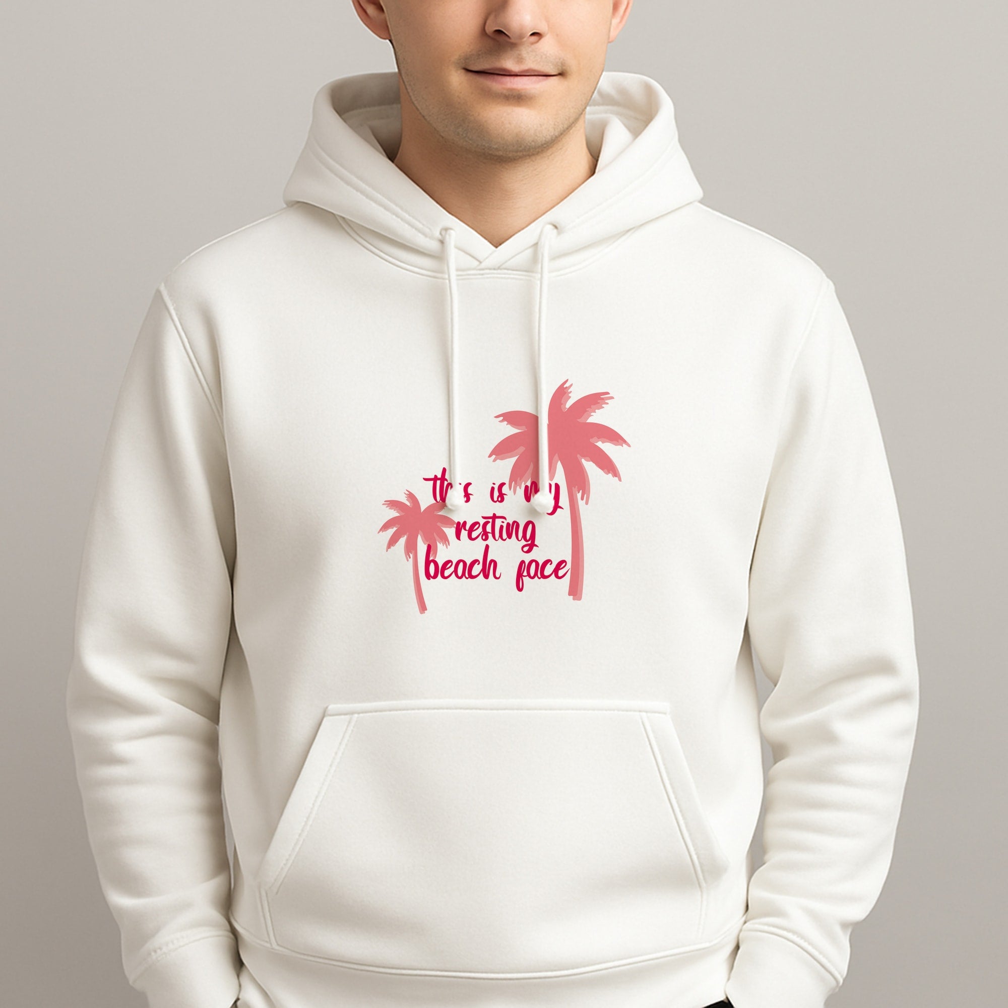 This Is My Resting Beach Face - Summer Quotes Unisex Hooded Pullover
