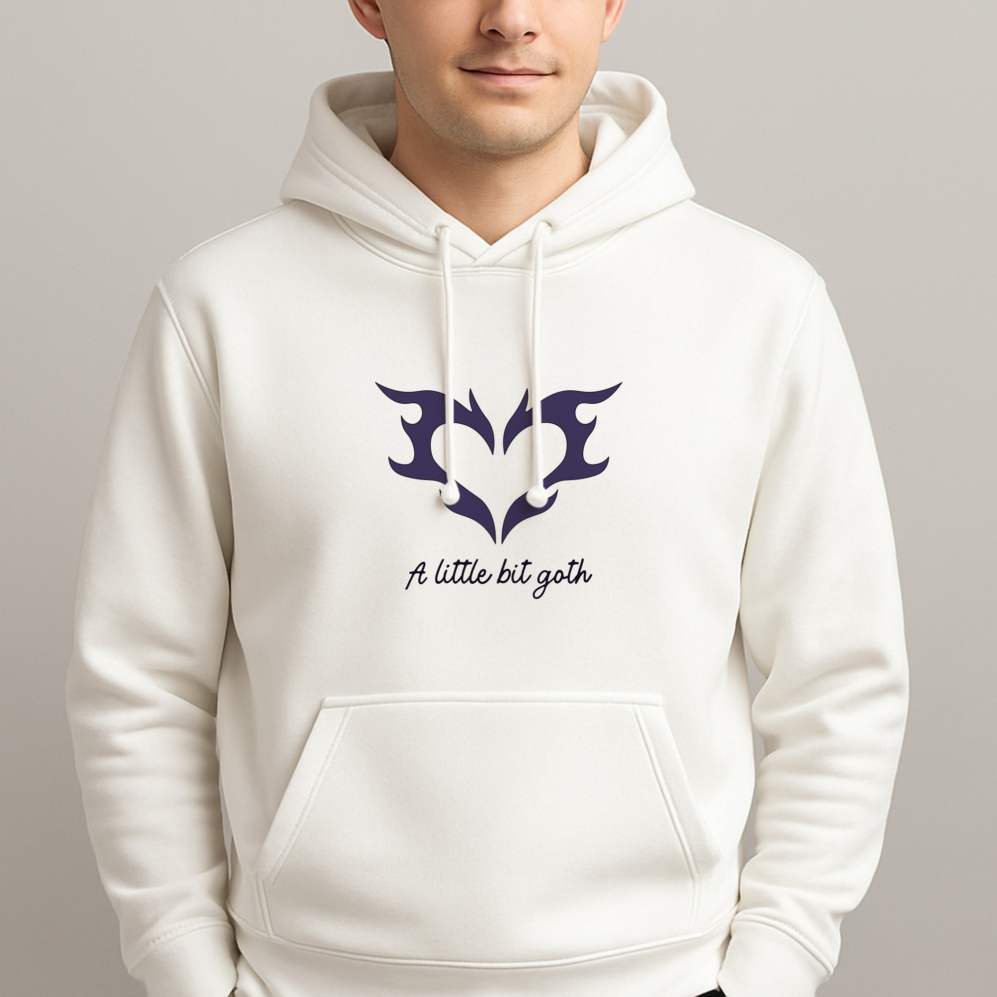 A Little Bit Goth Purple Unisex Hooded Pullover