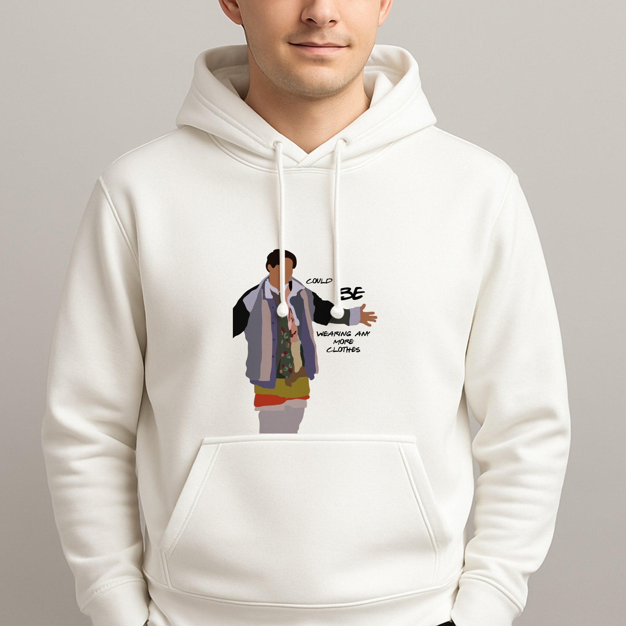 Could I Be Wearing Any More Clothes Unisex Hooded Pullover