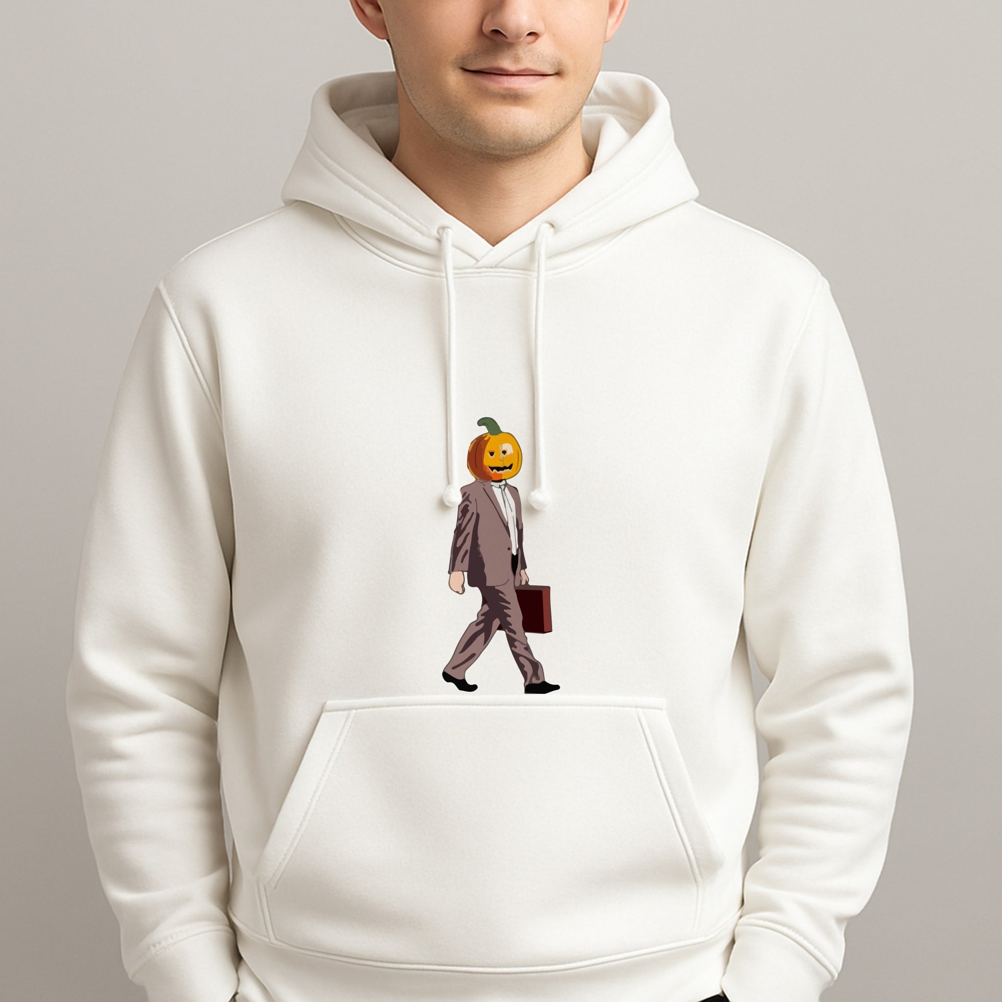 Dwight Pumpkin Head Unisex Hooded Pullover