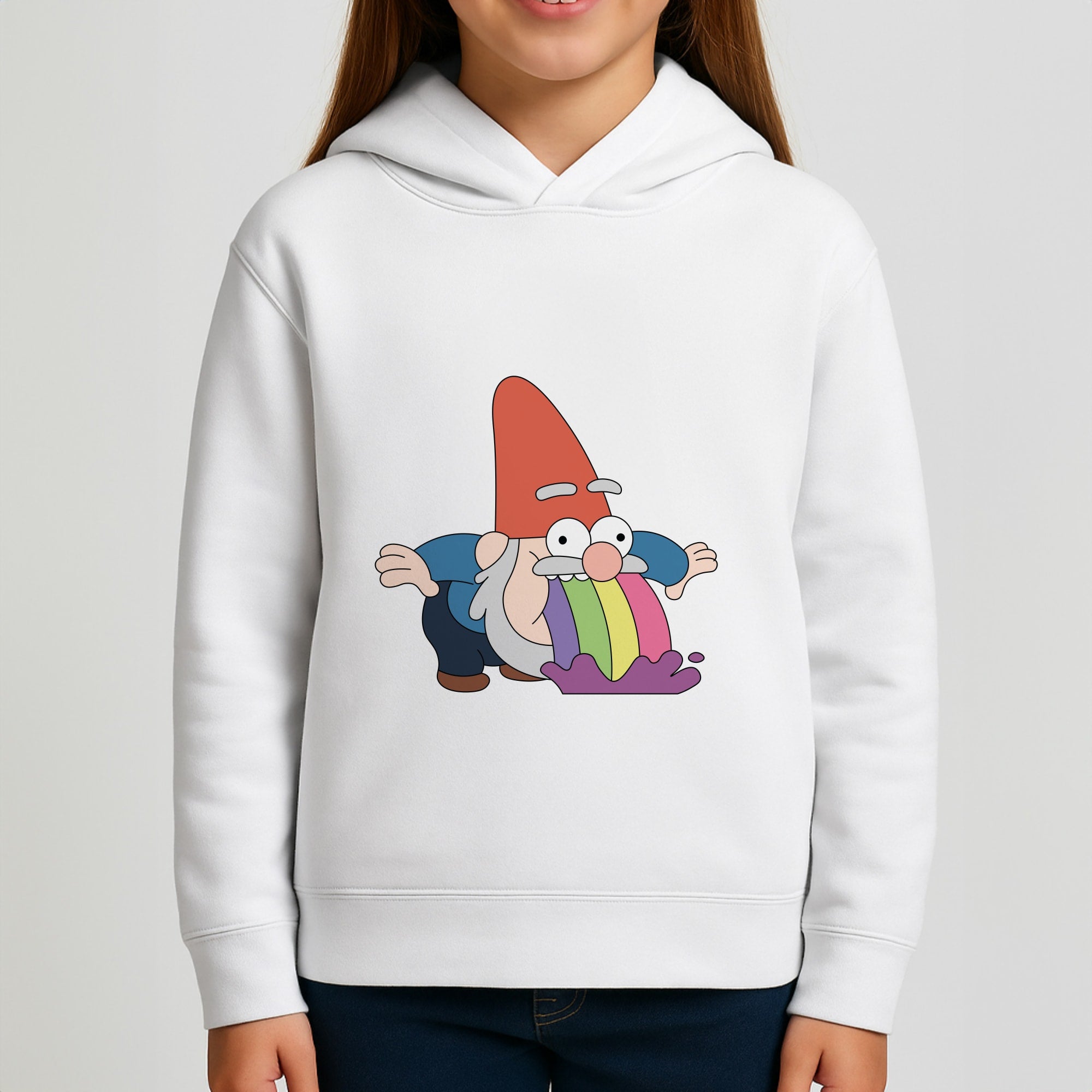 Garden Gnome Rainbow Girls Hoodie