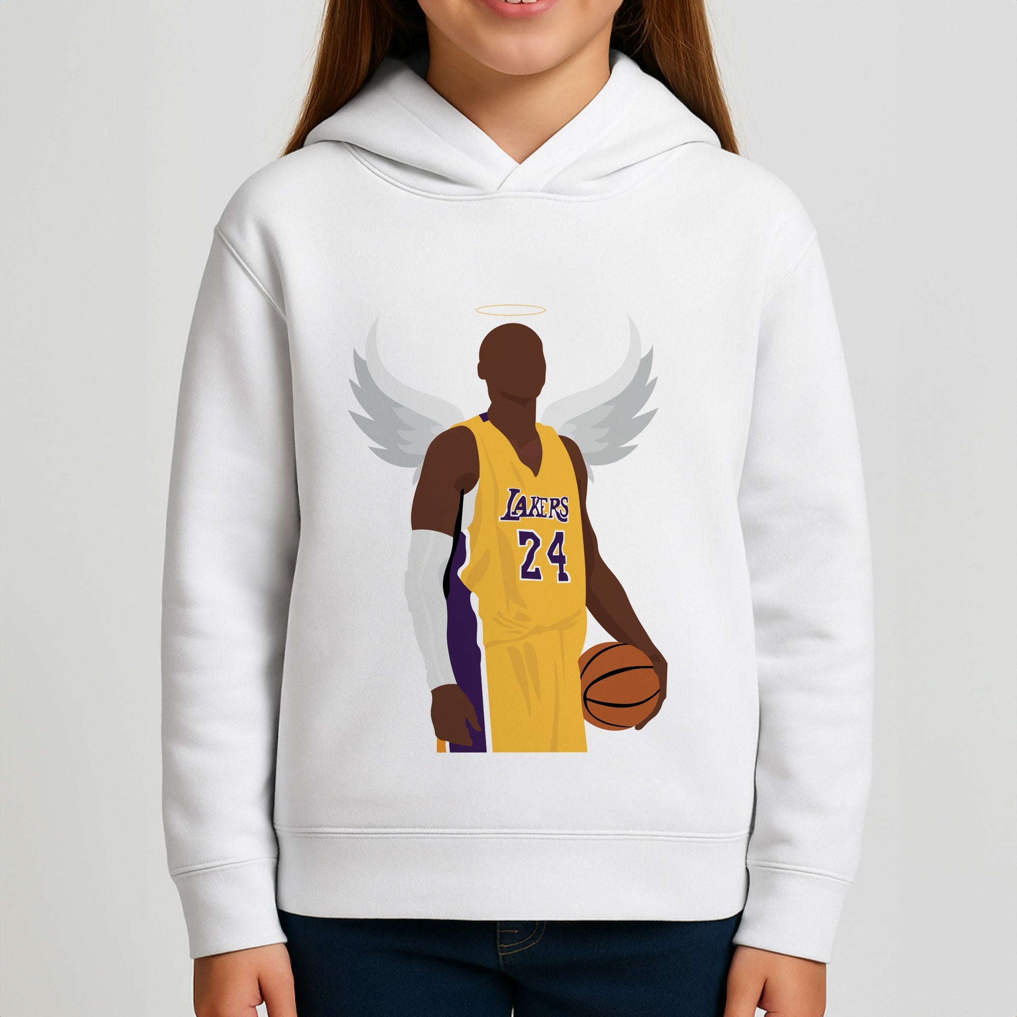 Kobe with wings - Basketball Girls Hoodie