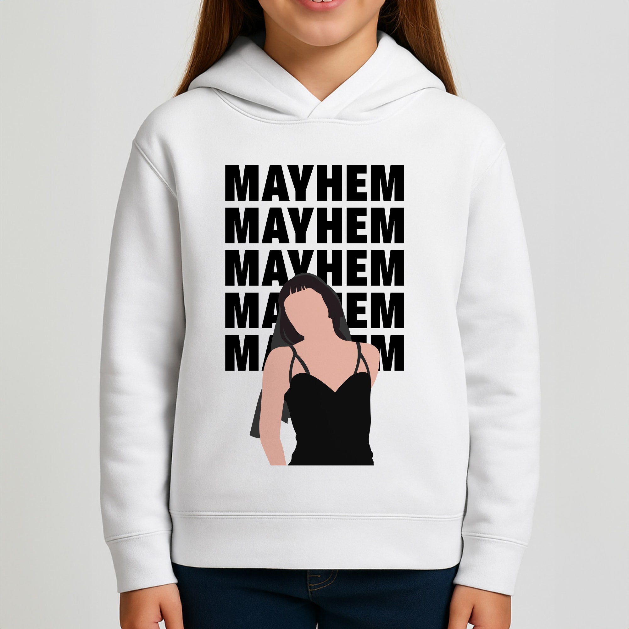 Neon Green Mayhem Girls Hoodie