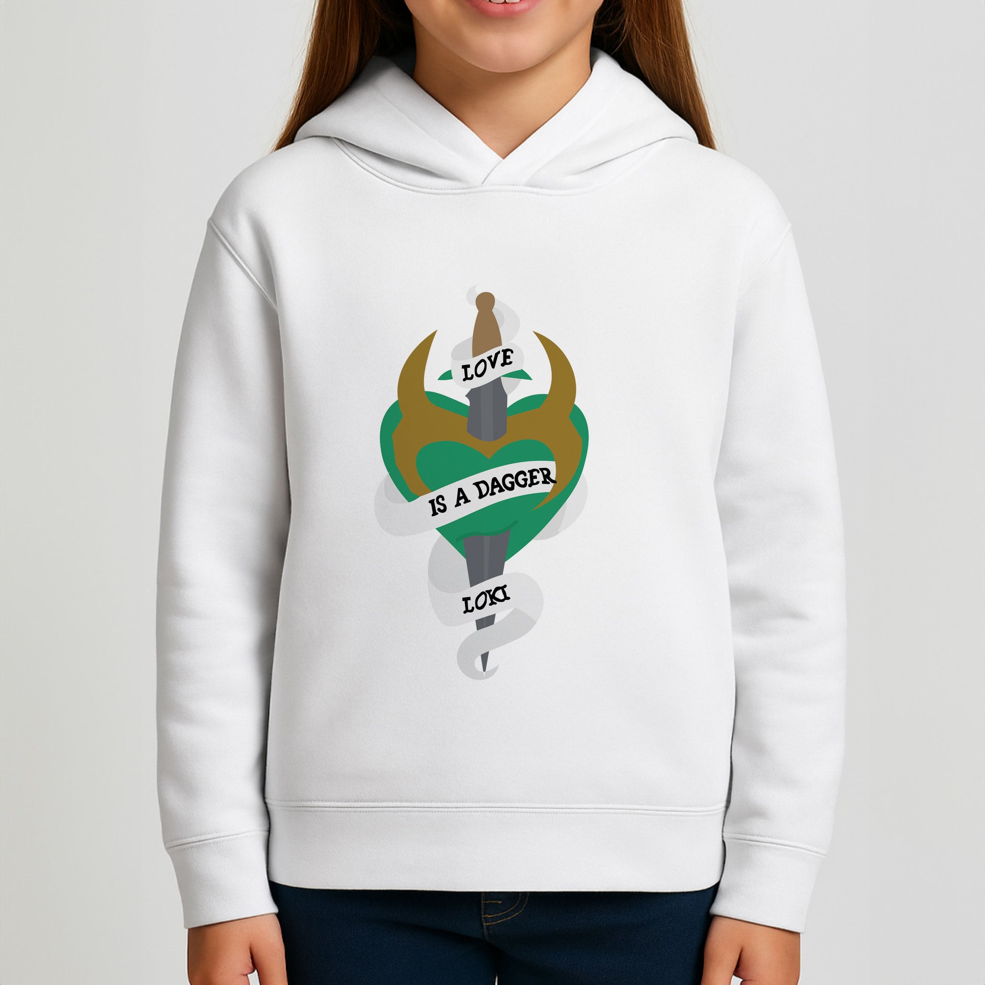 Love Is A Dagger Girls Hoodie
