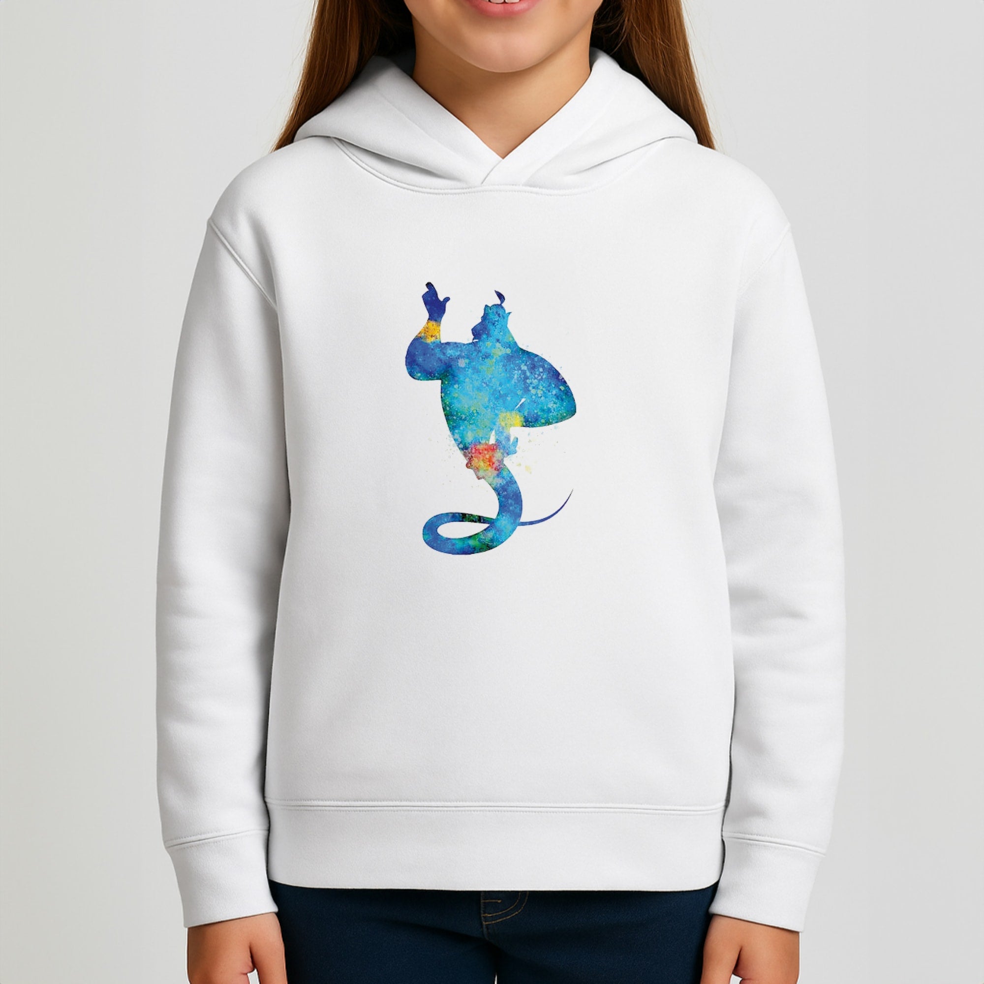 Watercolour Aladdin Fairytale Kids Hoodie