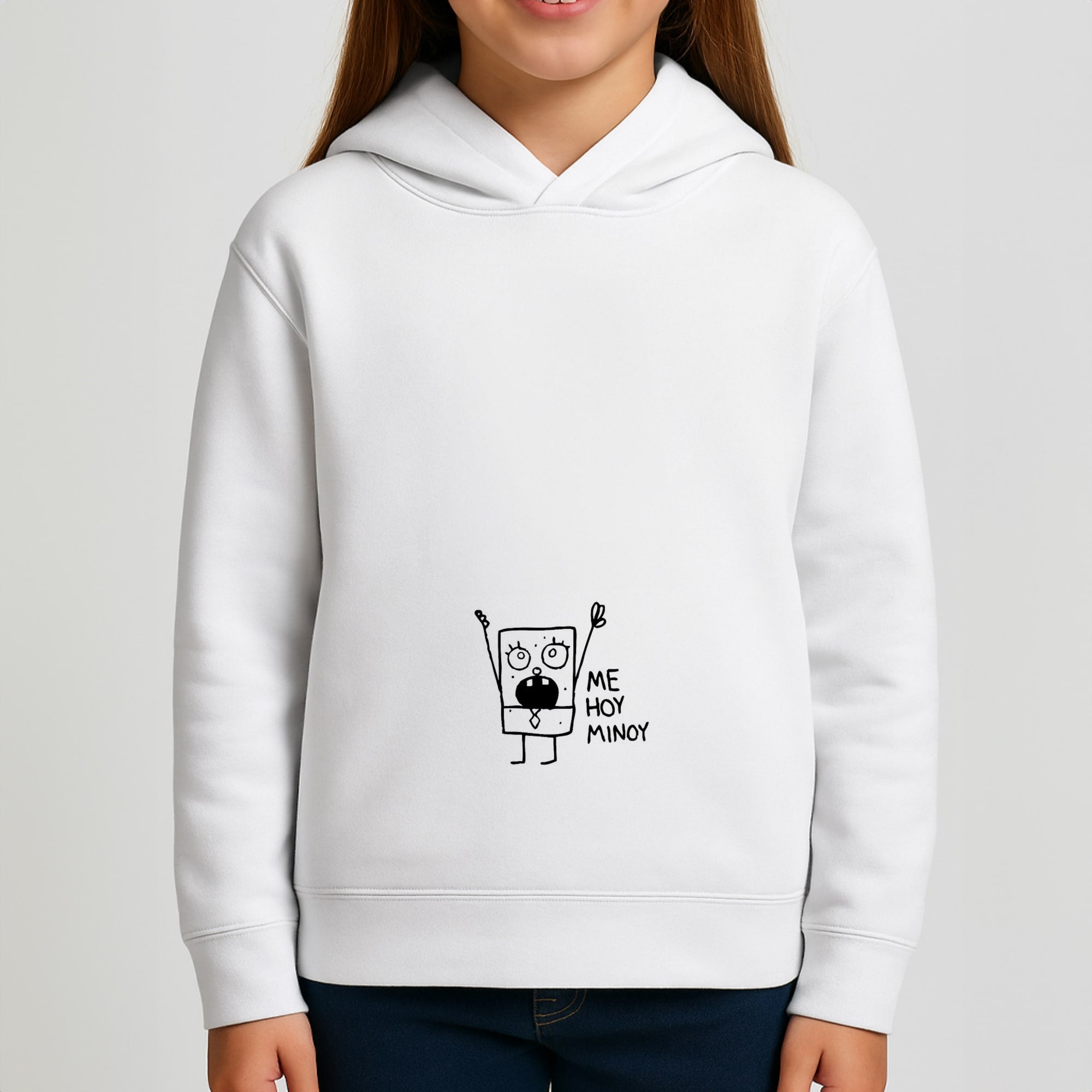 Doodlebob Me Hoy Minoy Girls Hoodie
