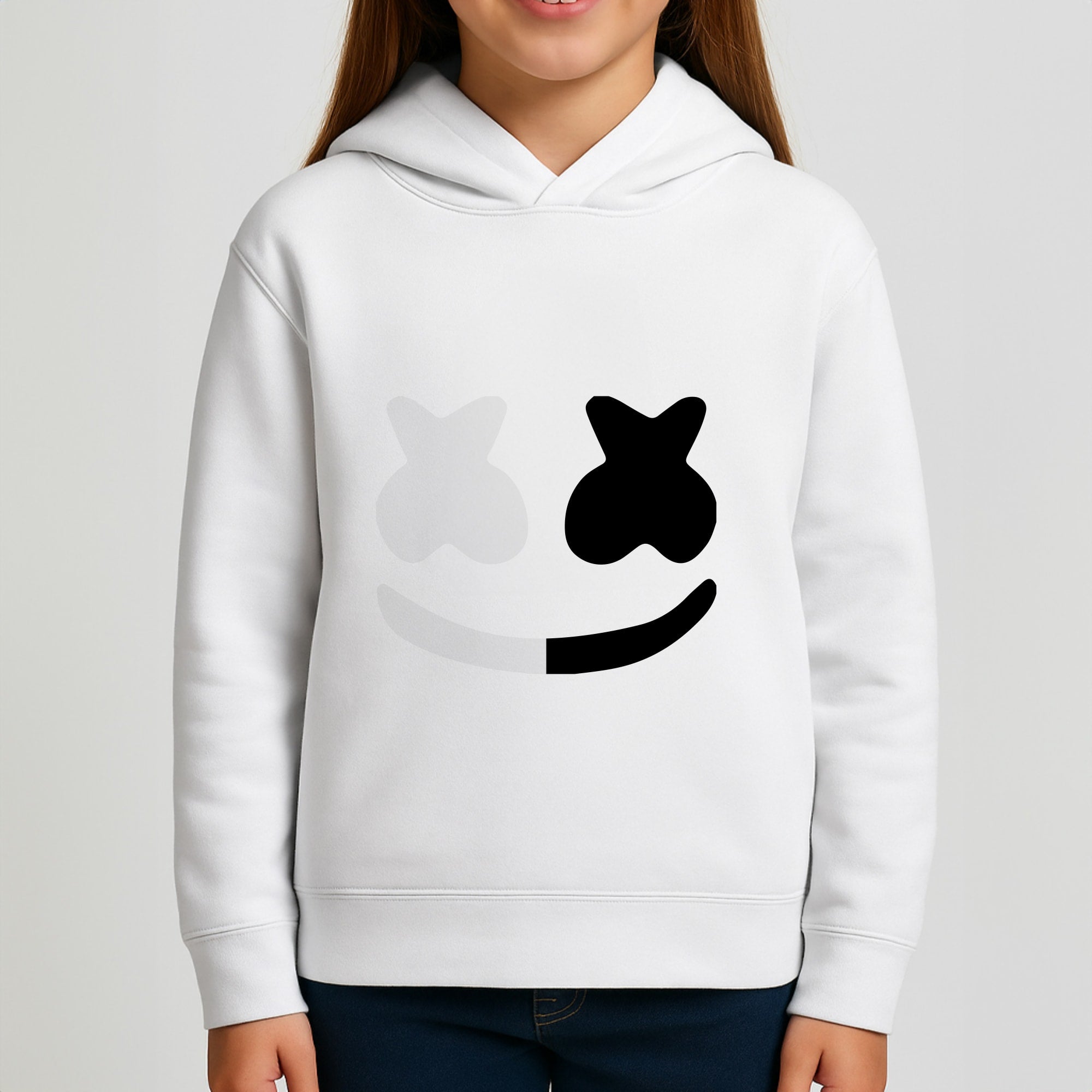 Dual Sides Helmet DJ  Girls Hoodie