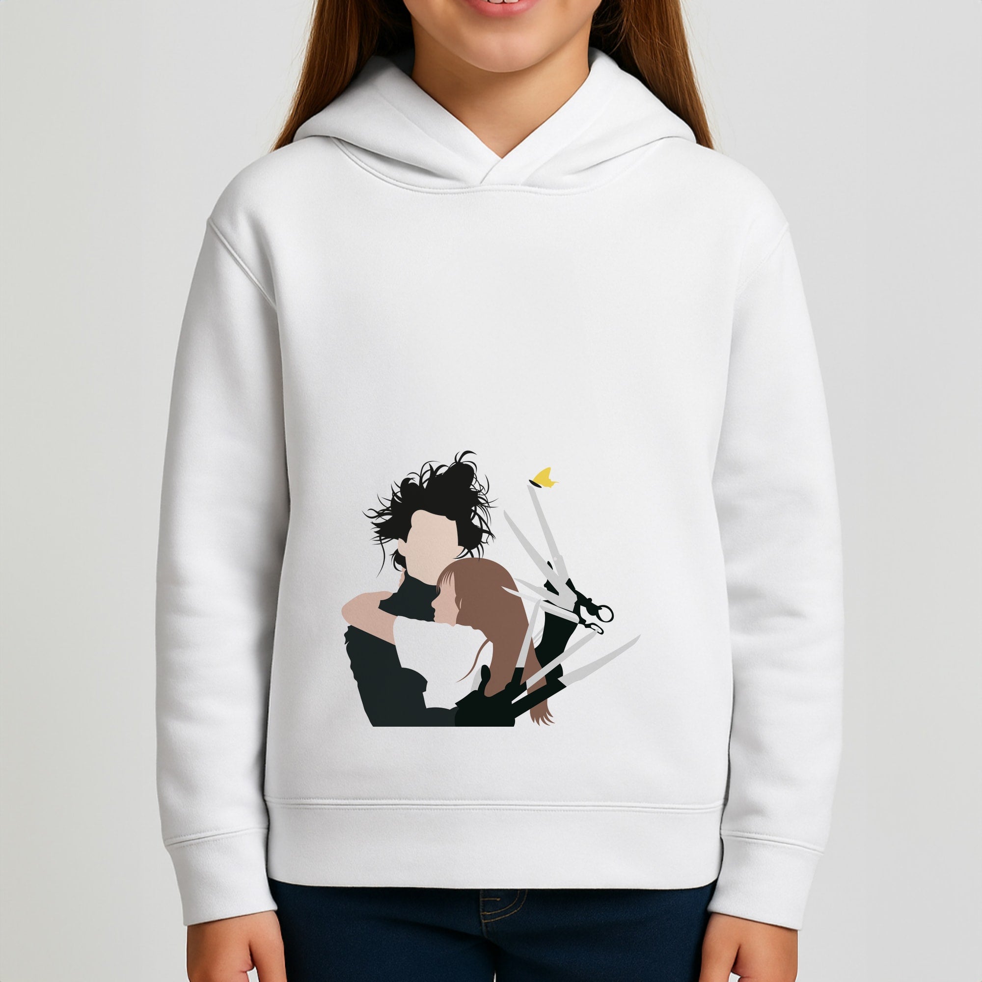 Edward And Kim -Scissorhands Girls Hoodie