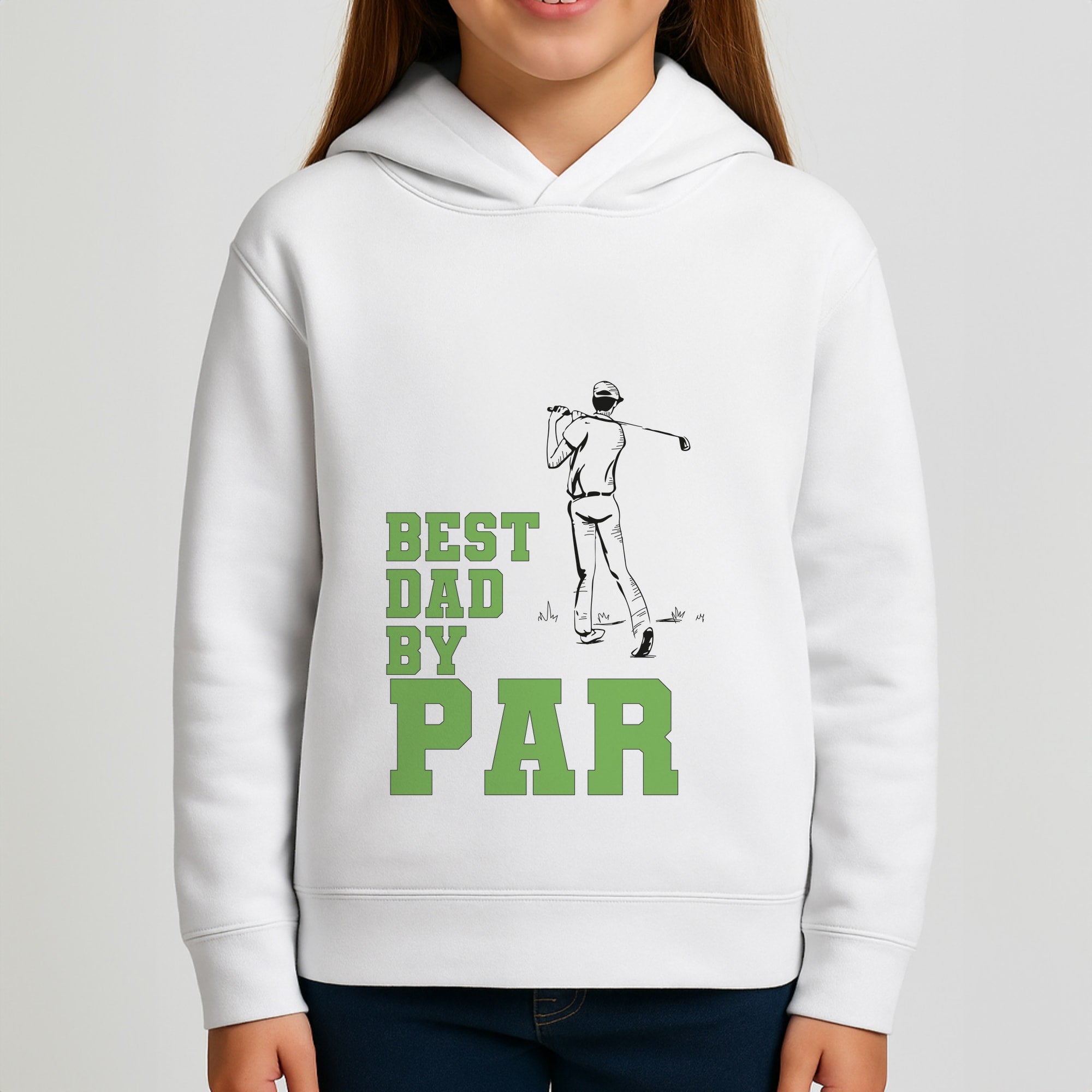 Best Dad By Par - Fathers Day Girls Hoodie