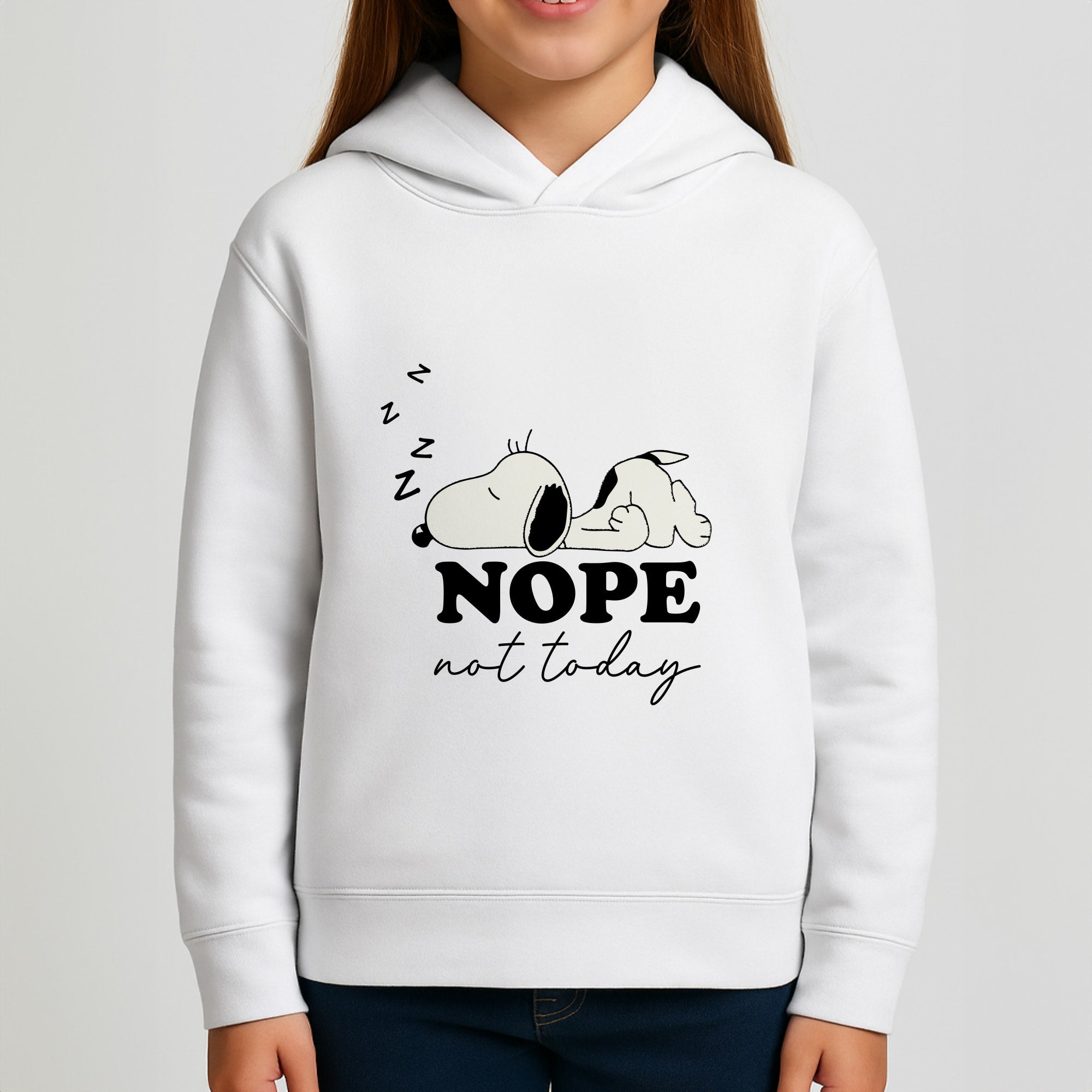Nope, Not Today Girls Hoodie