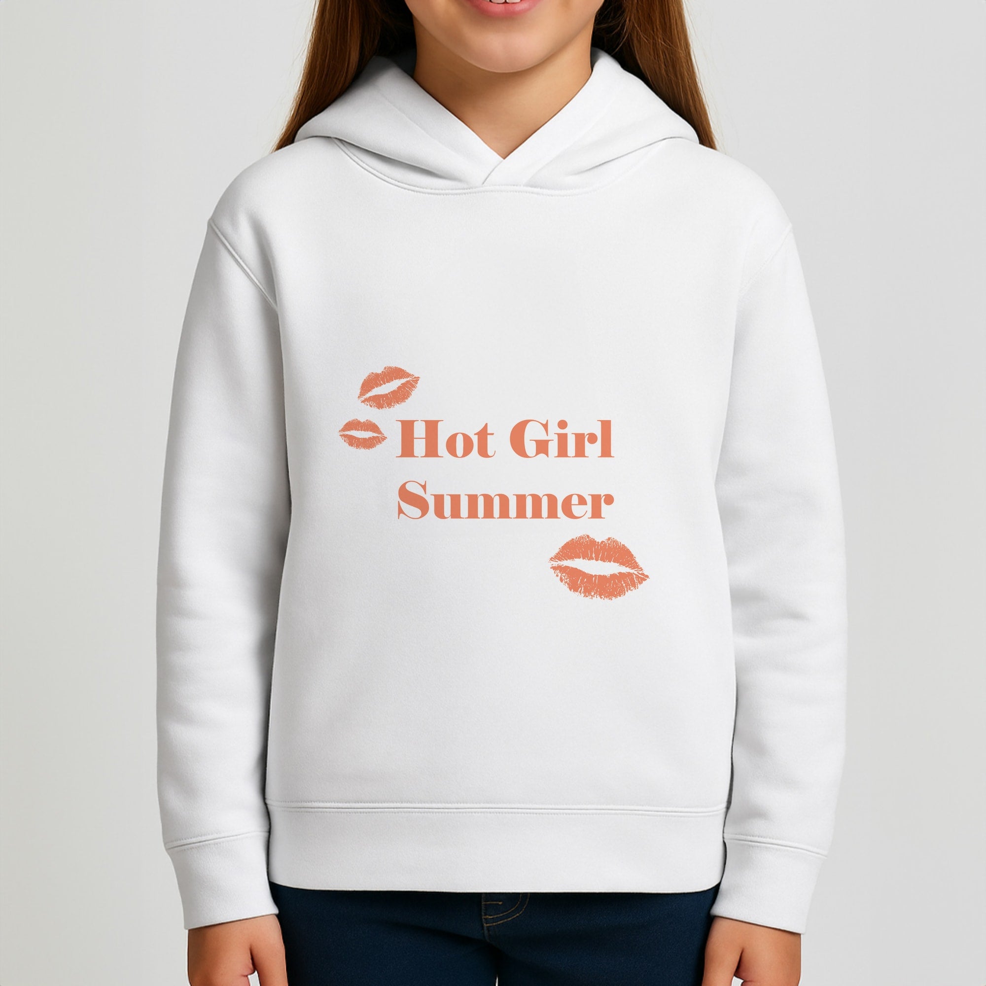 Hot Girl Summer Kisses Girls Hoodie