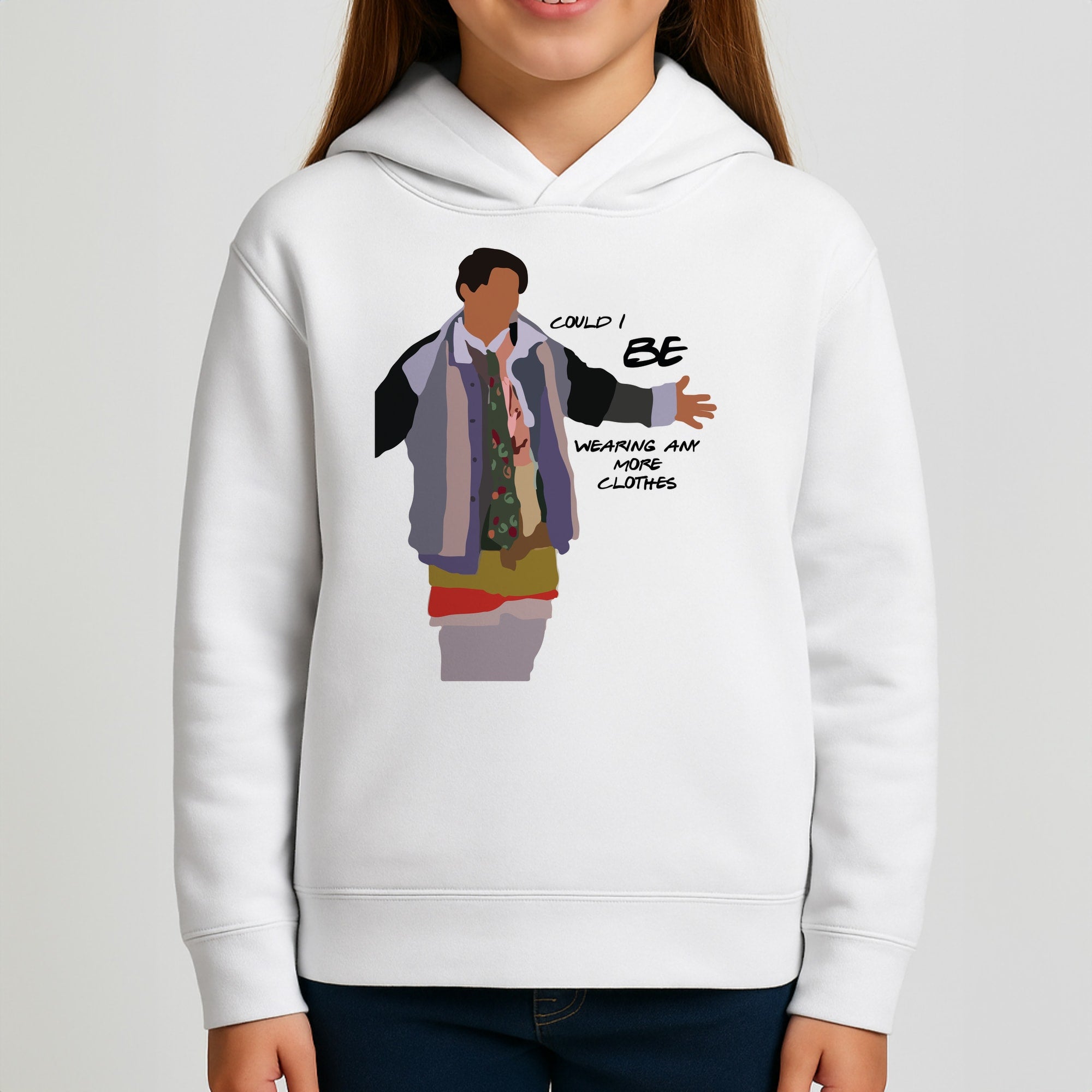 Could I Be Wearing Any More Clothes Kids Hoodie