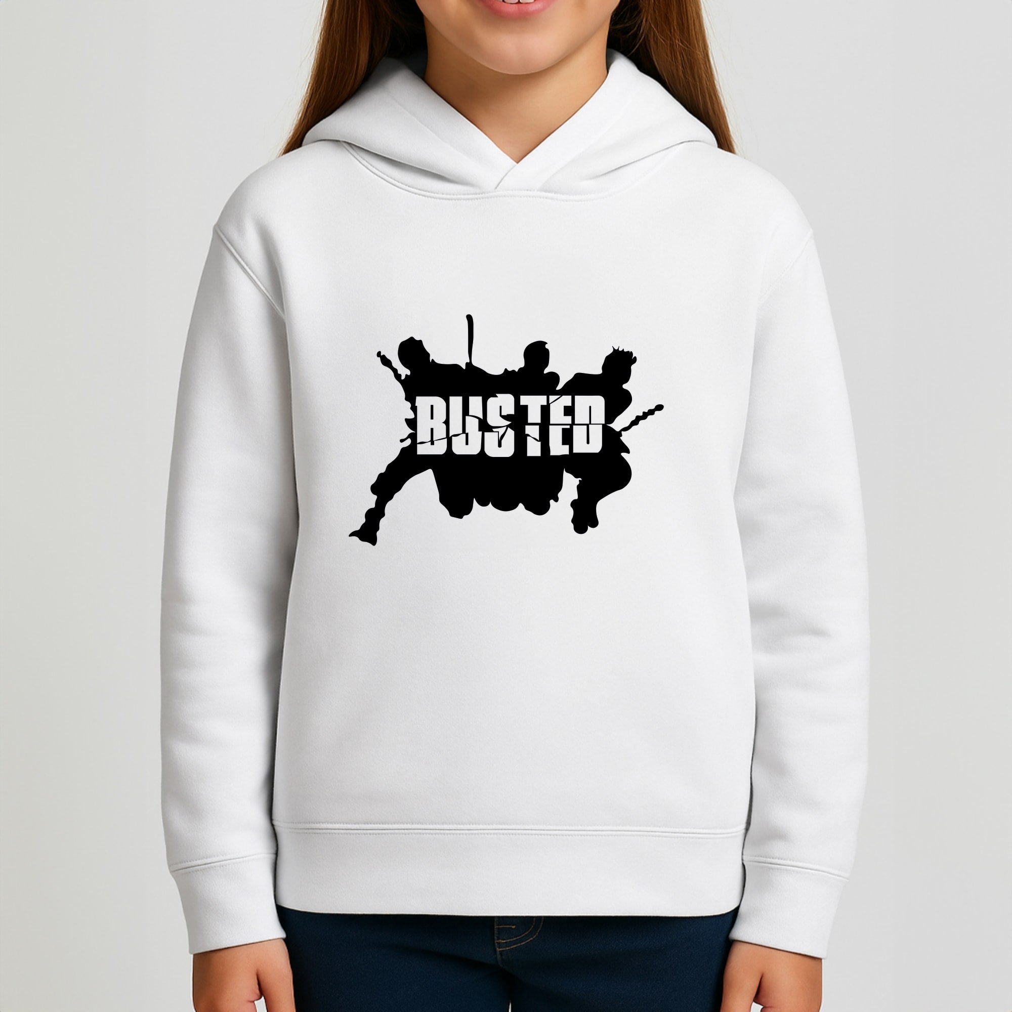 Splatter Text - Bust Band Kids Hoodie