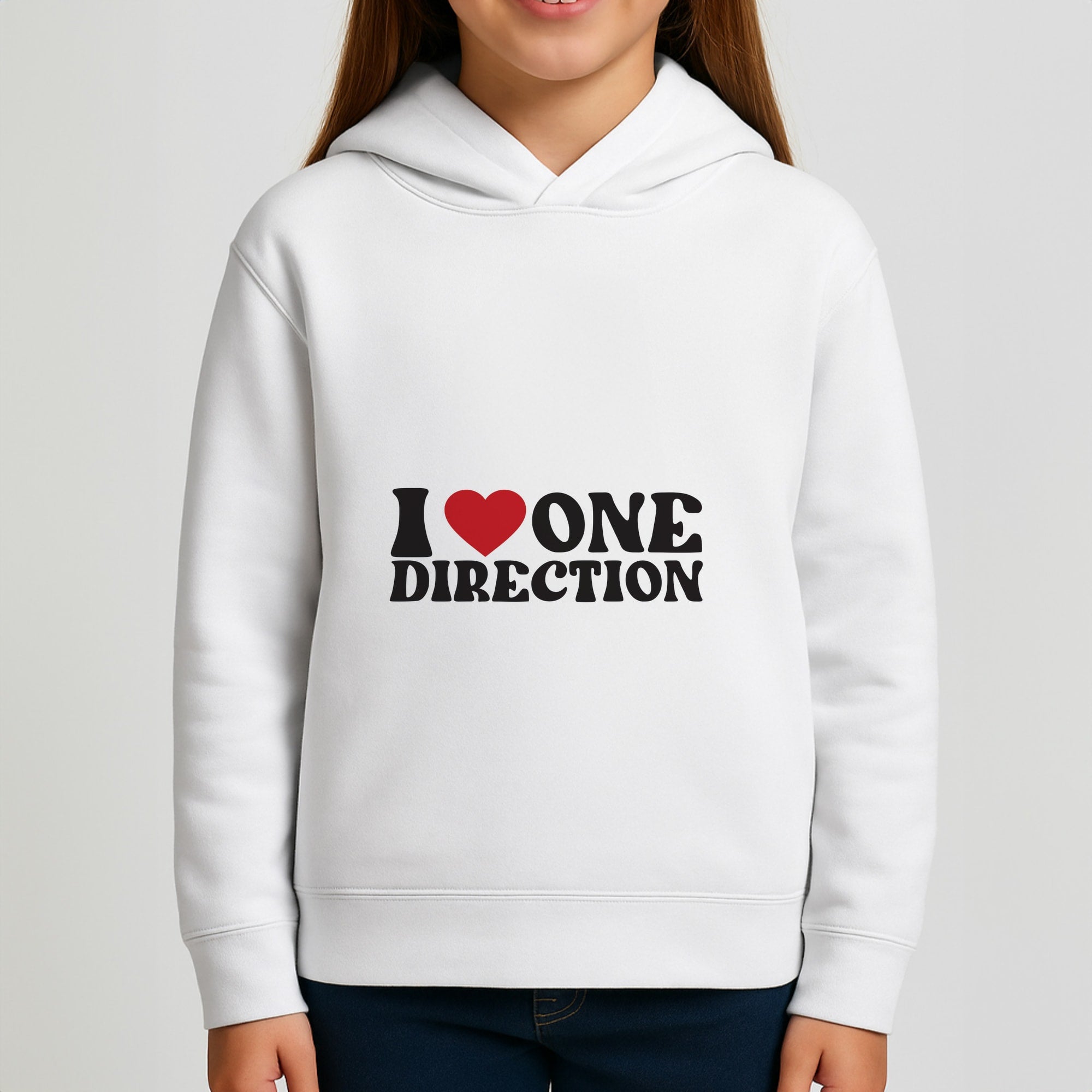 I Love Direction Girls Hoodie