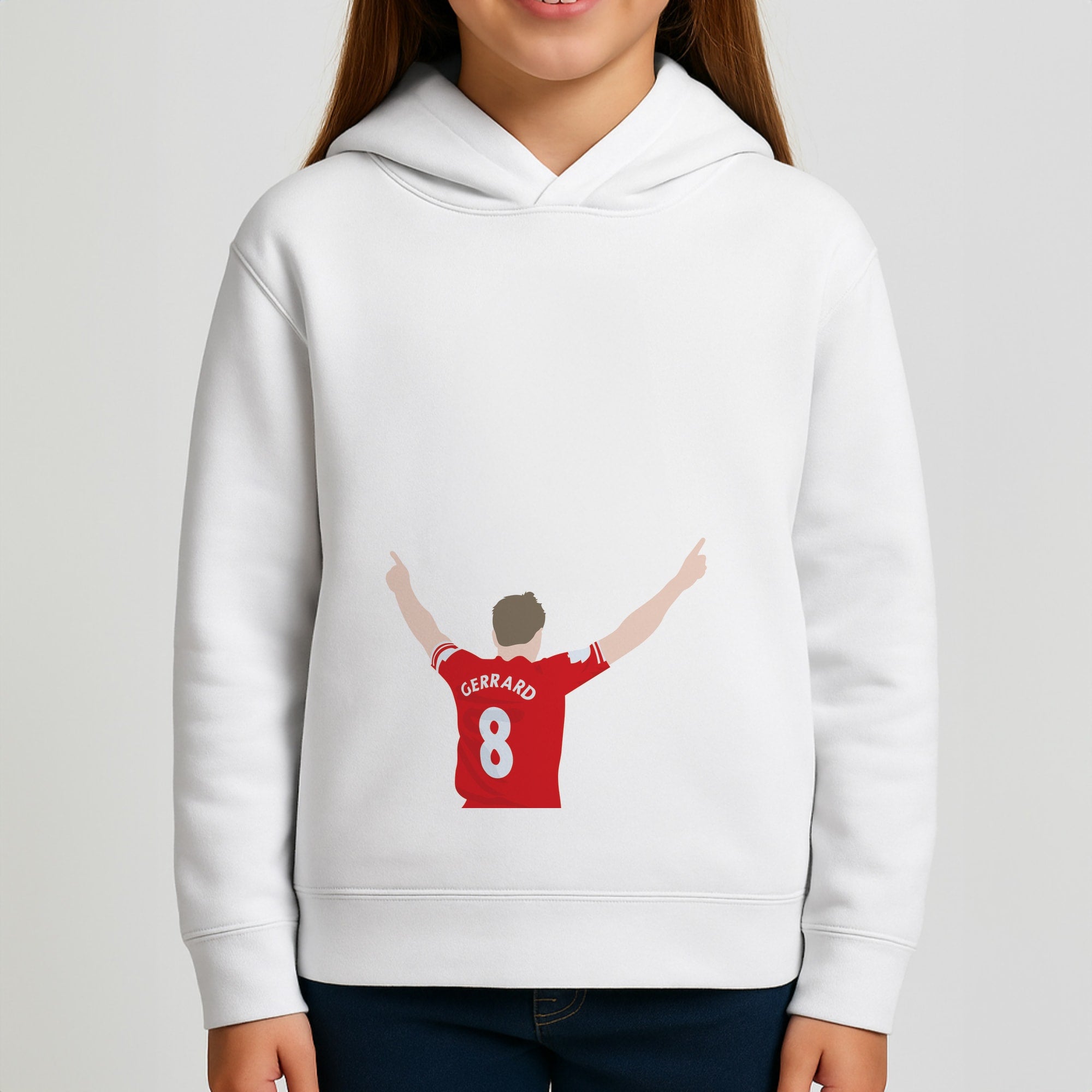 Gerrard - Football Girls Hoodie