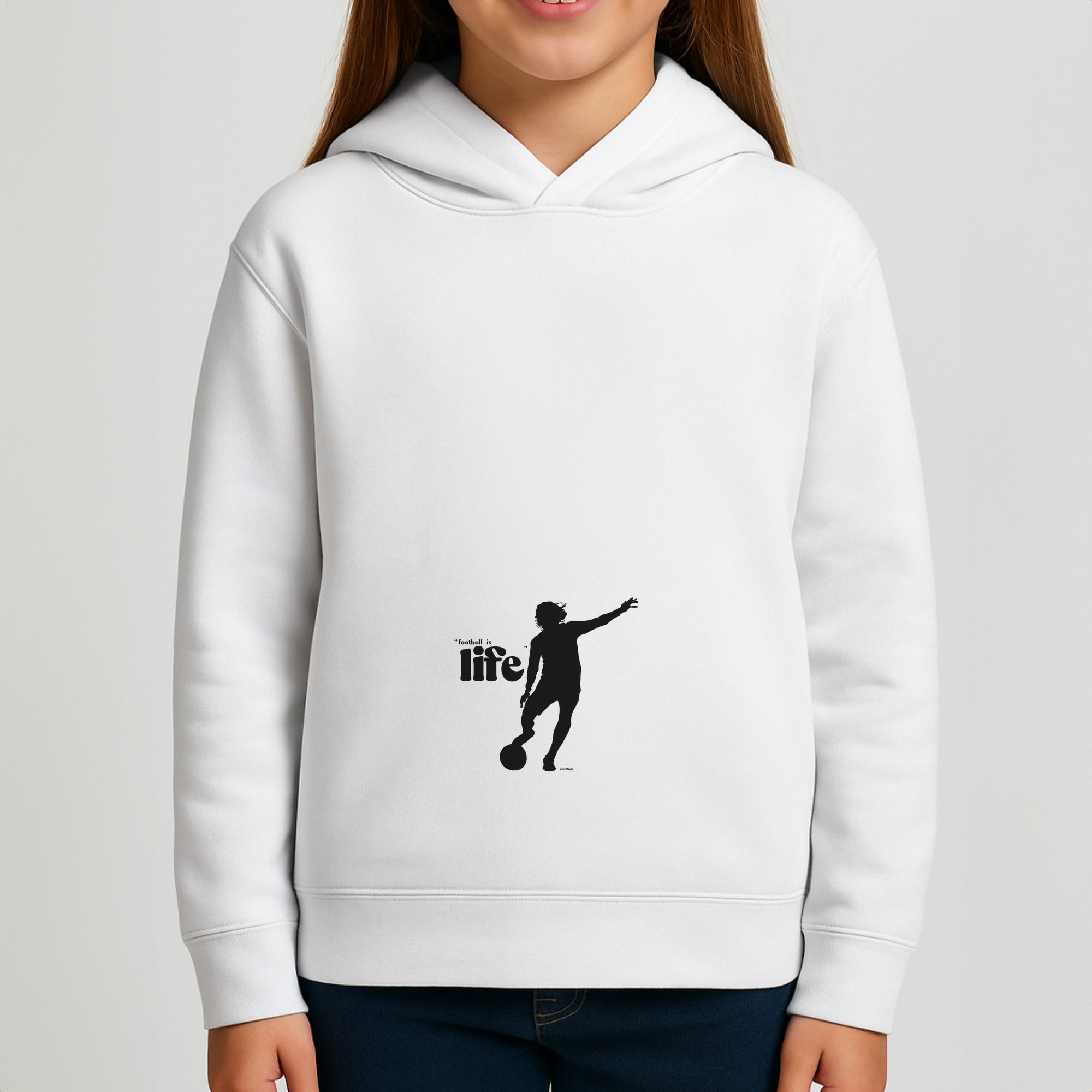Football Is Life Girls Hoodie