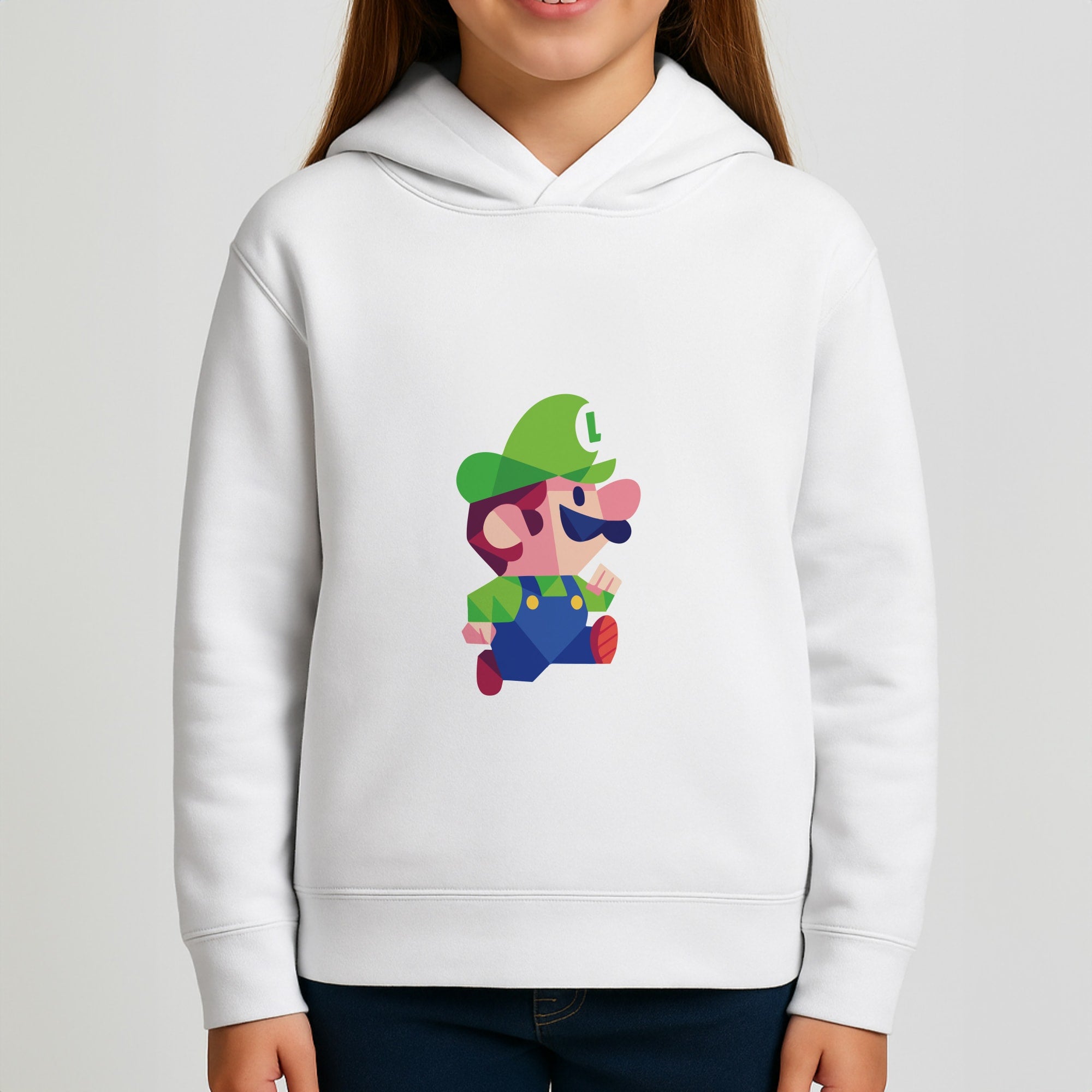 Running Luigi - Mario Girls Hoodie