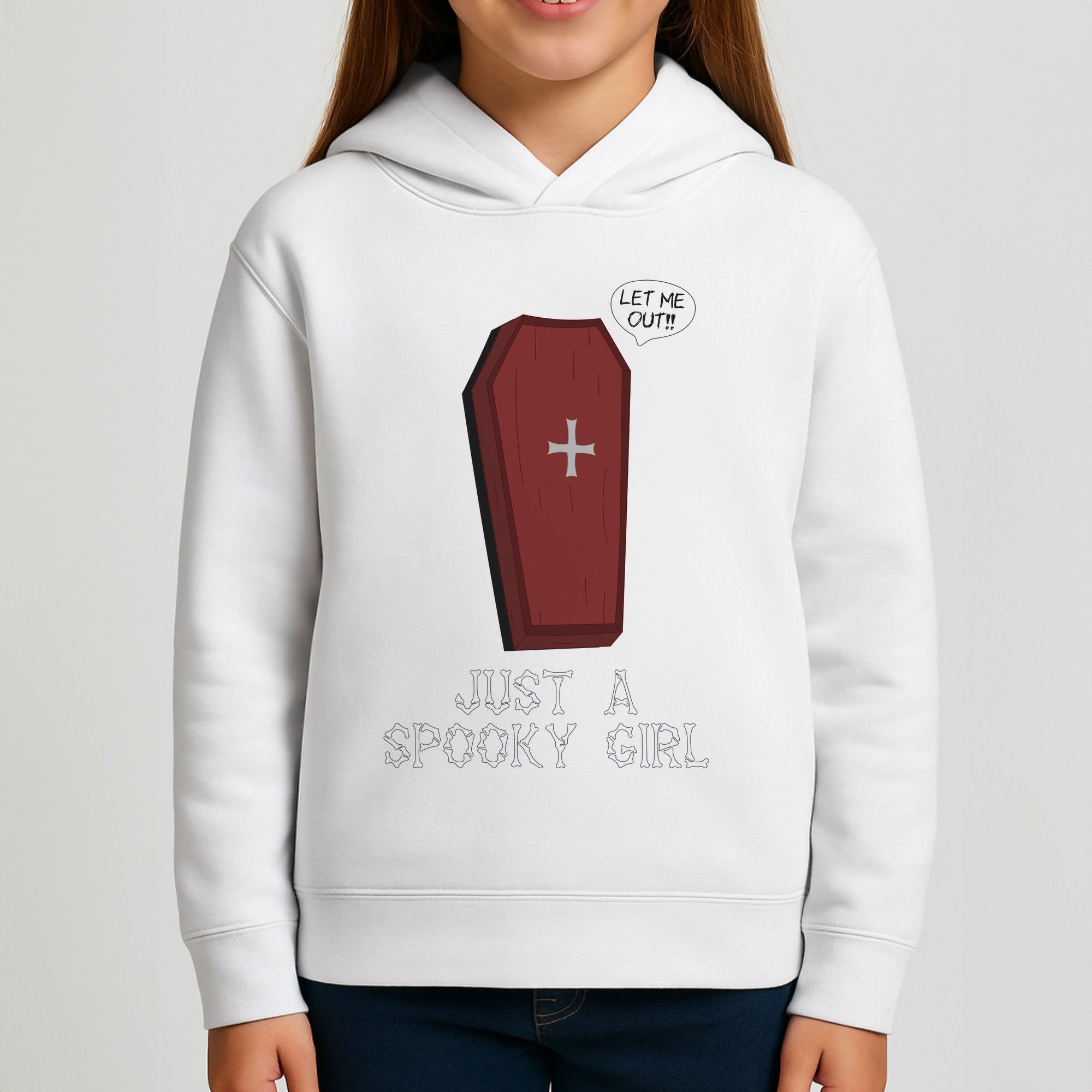 Just A Spooky Girl Girls Hoodie