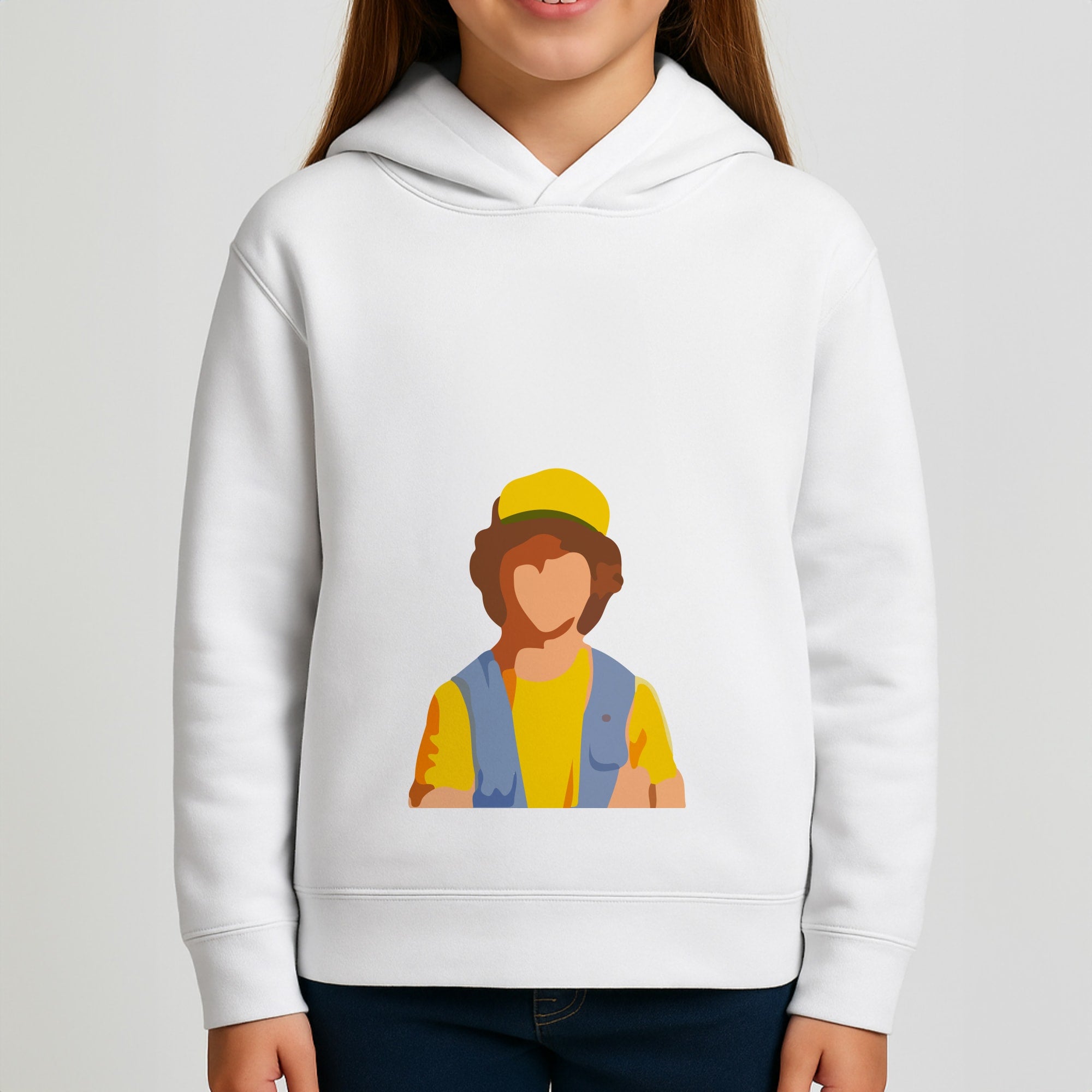 Faceless Dustin - Stranger Things Girls Hoodie