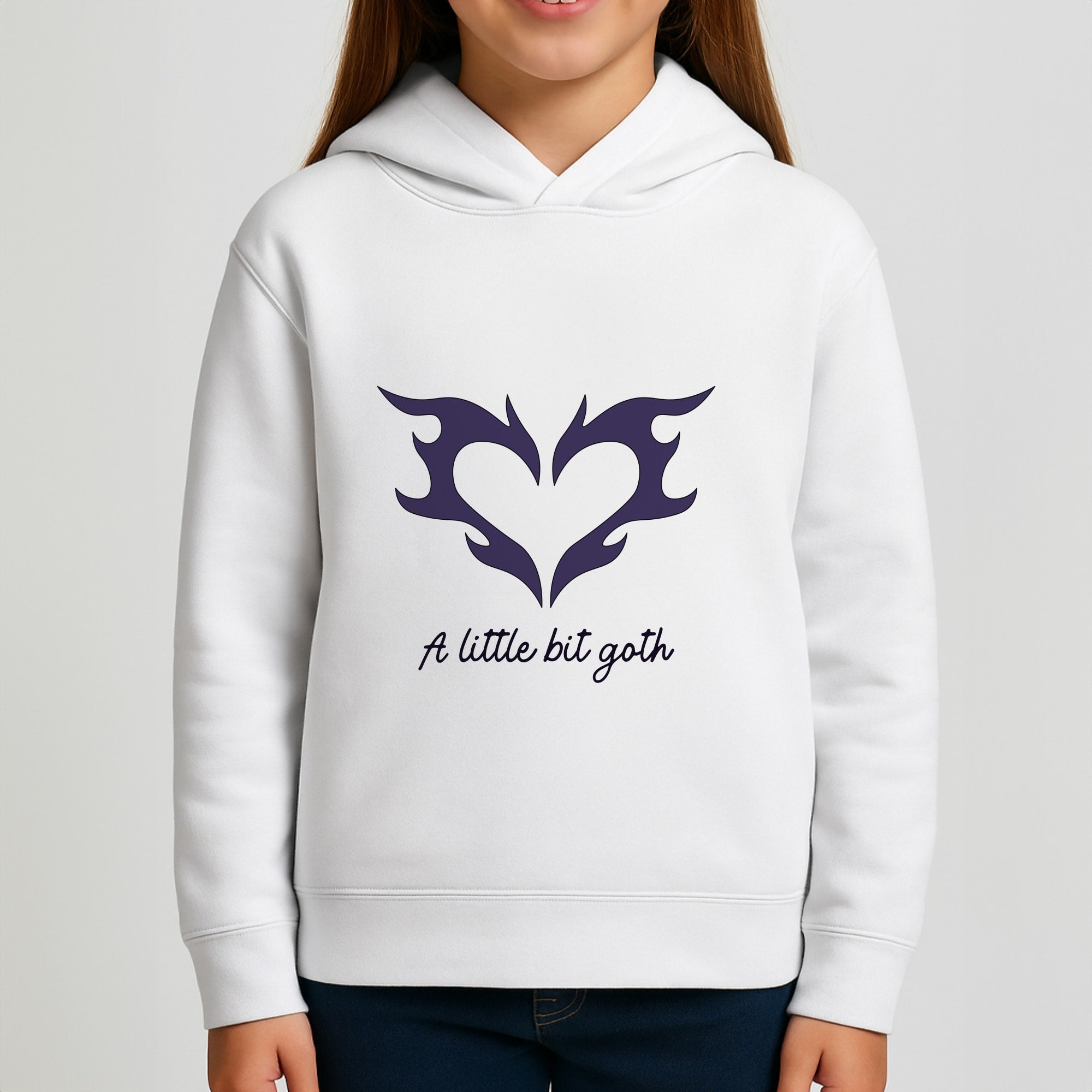 A Little Bit Goth Purple Girls Hoodie