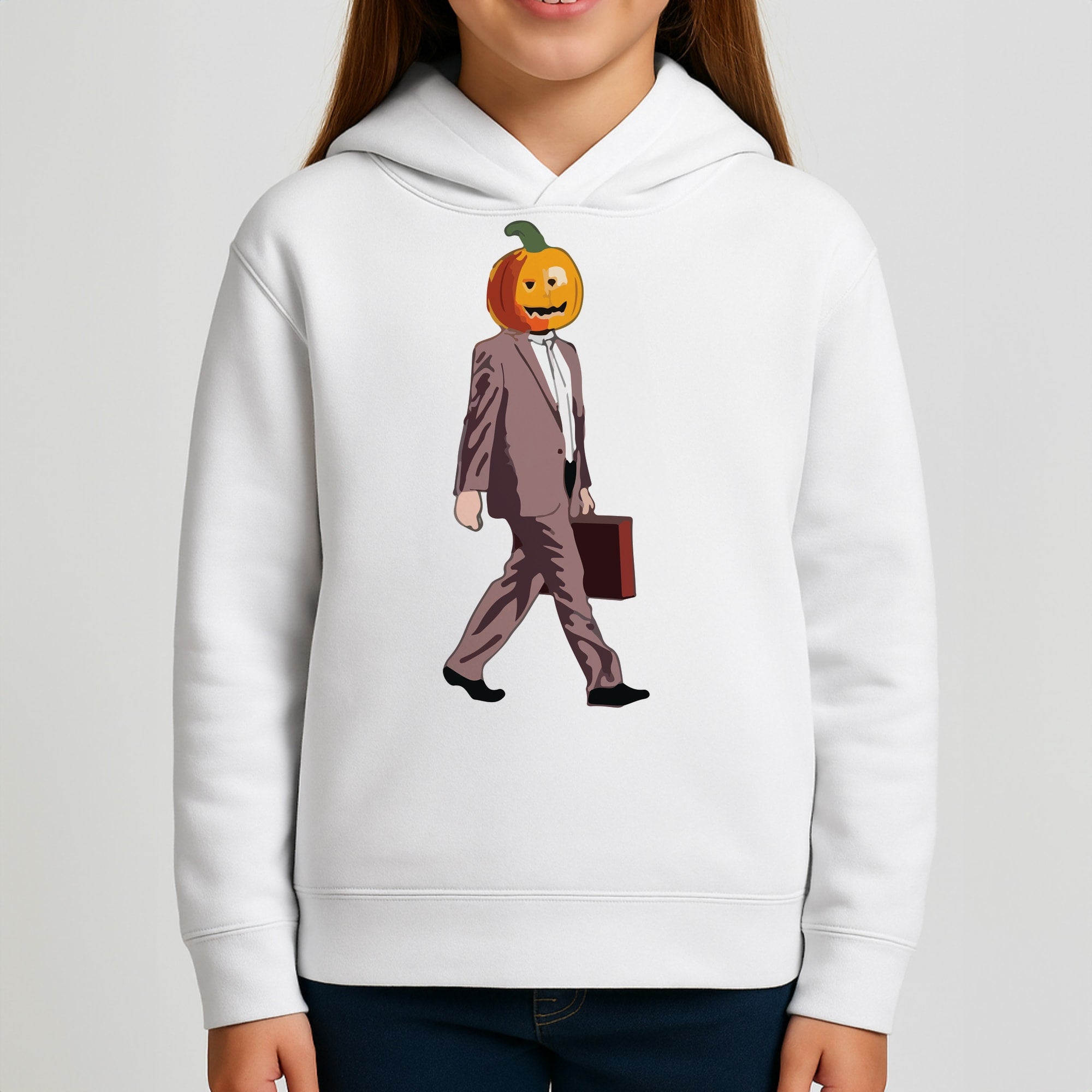 Dwight Pumpkin Head Kids Hoodie