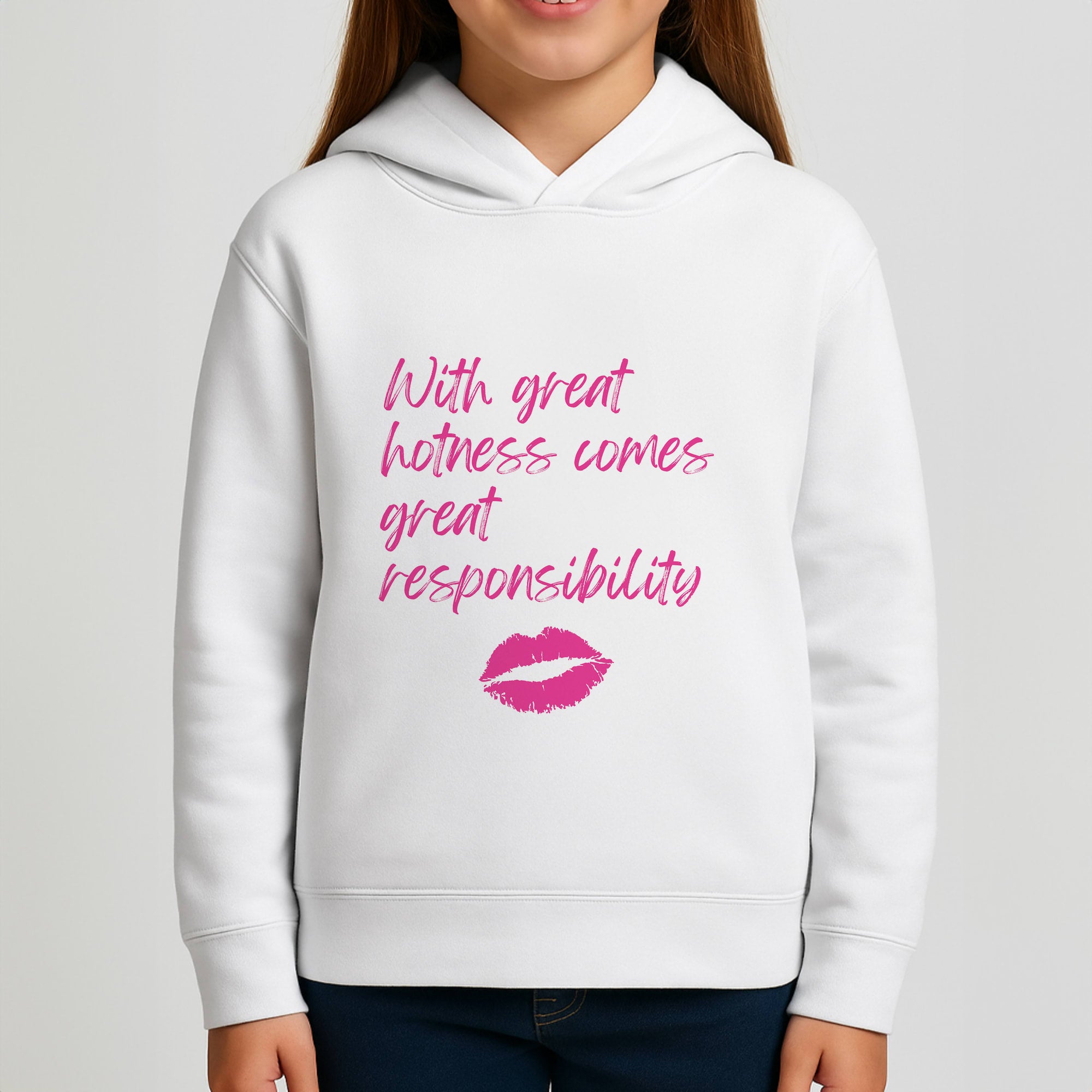 With Great Hotness Girls Hoodie