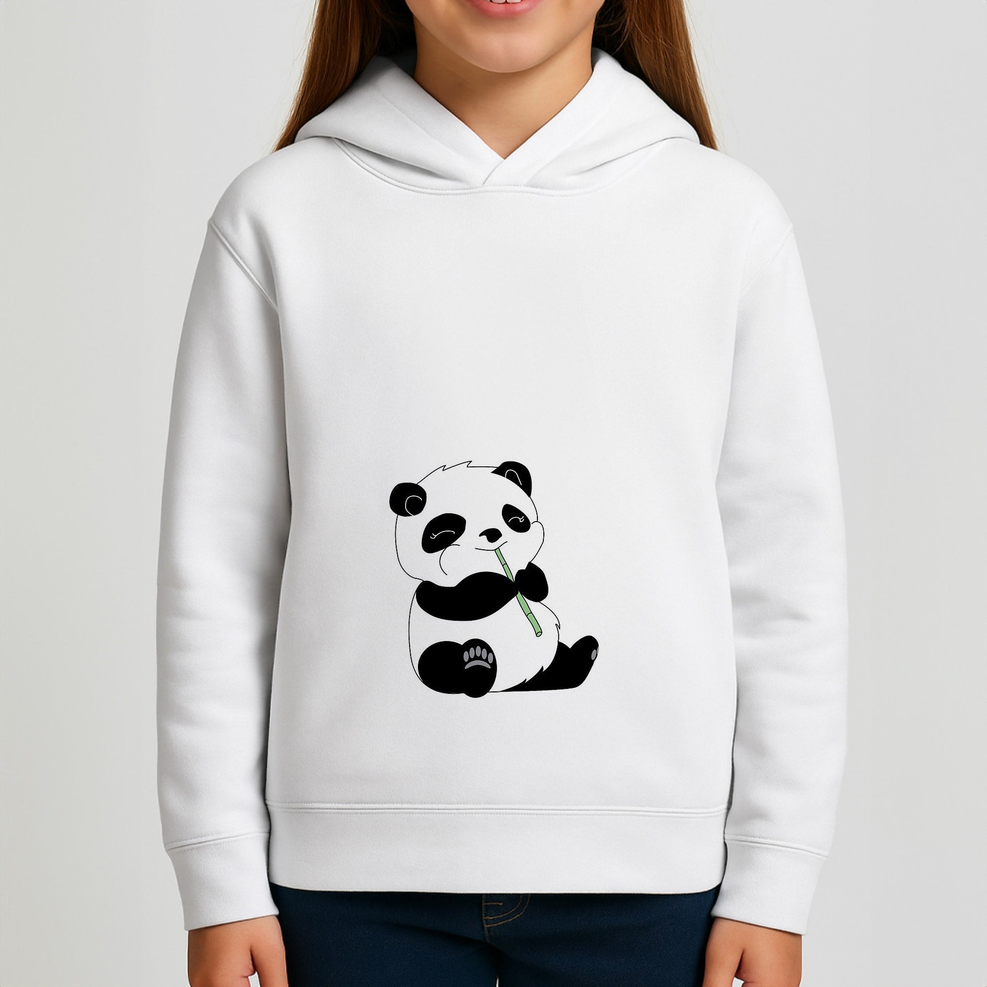 Vegan Panda Girls Hoodie