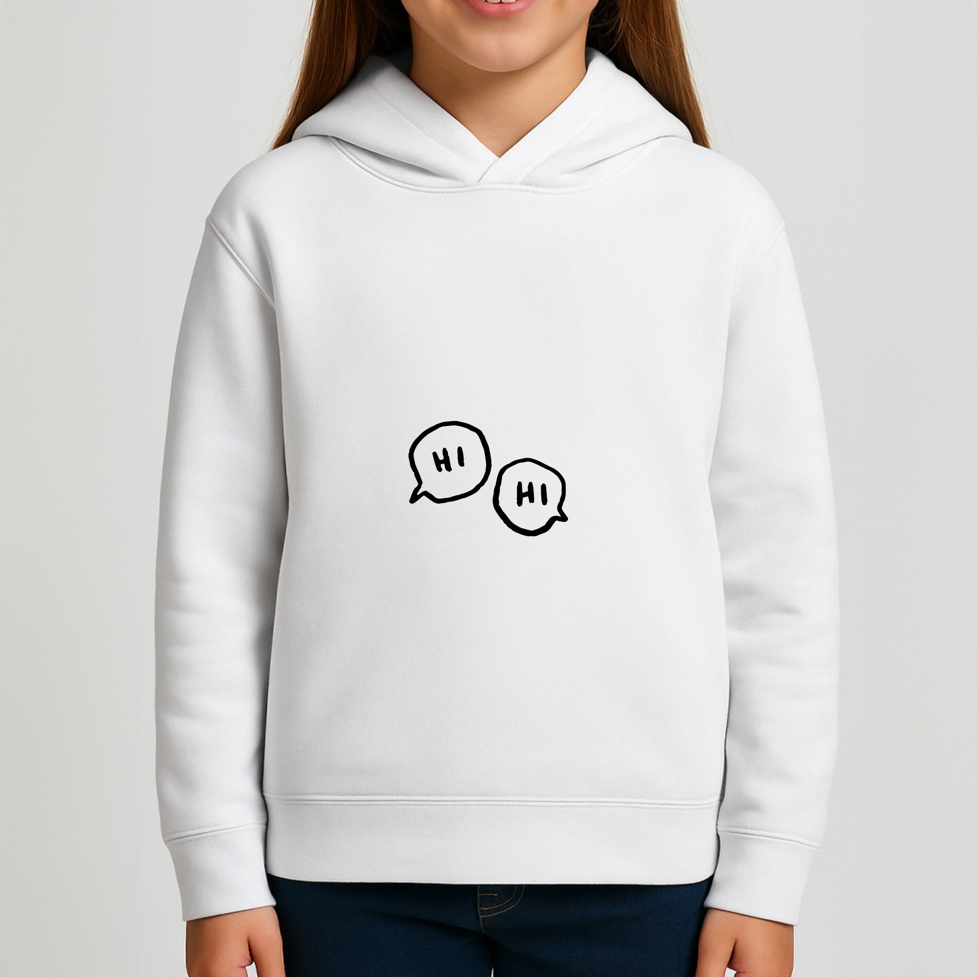Hi Hi - Heart TV Girls Hoodie