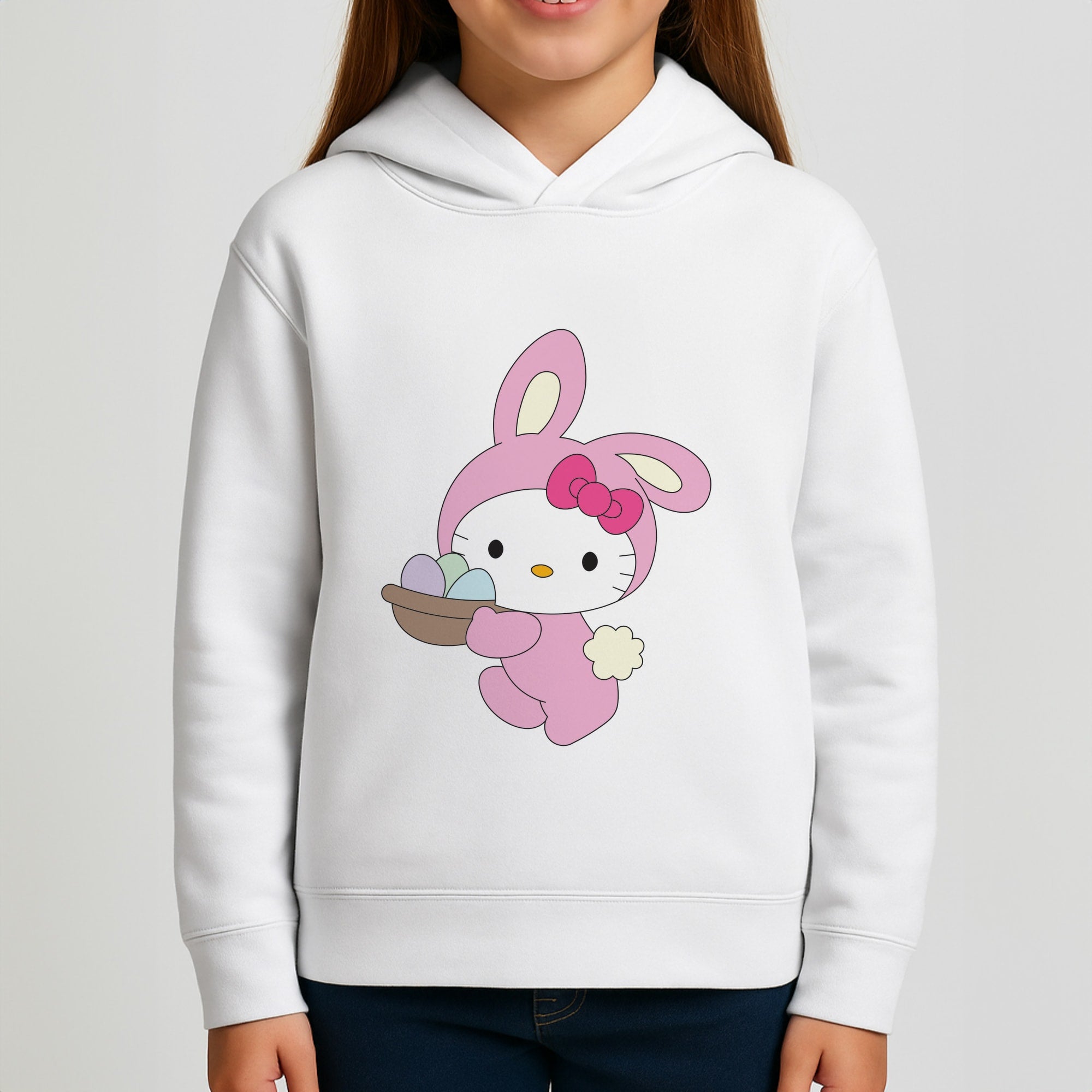 Cute Bunny 2025 Girls Hoodie