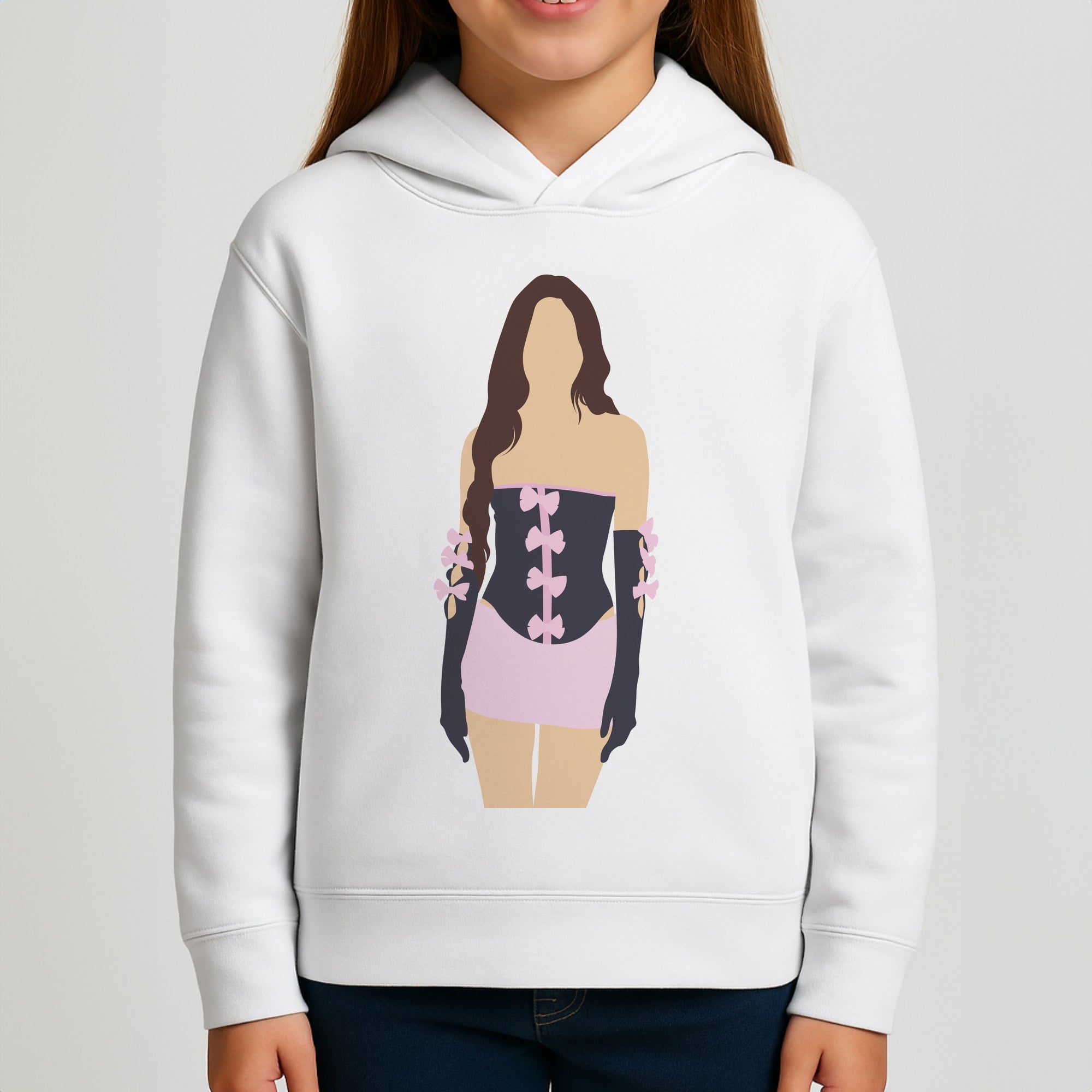 Pink Hearts - Olivia Girls Hoodie