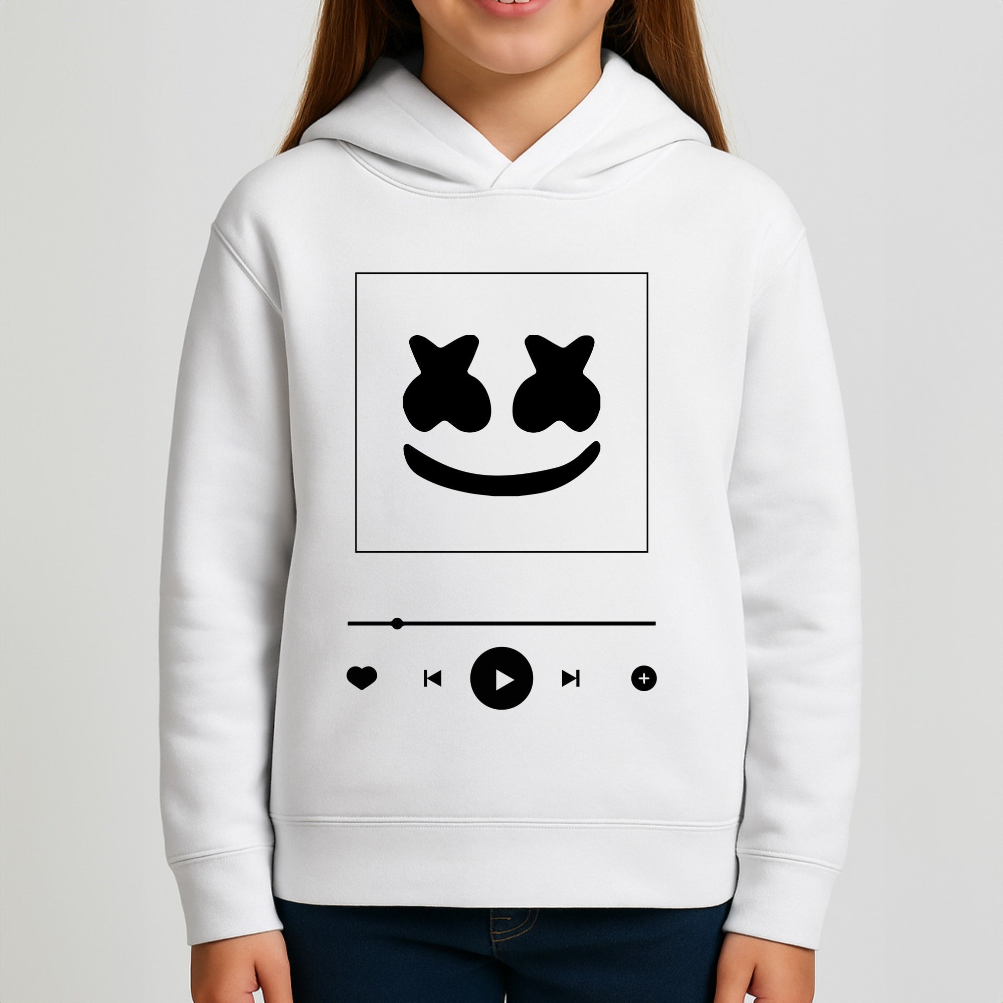 Helmet DJ Album Cover Girls Hoodie