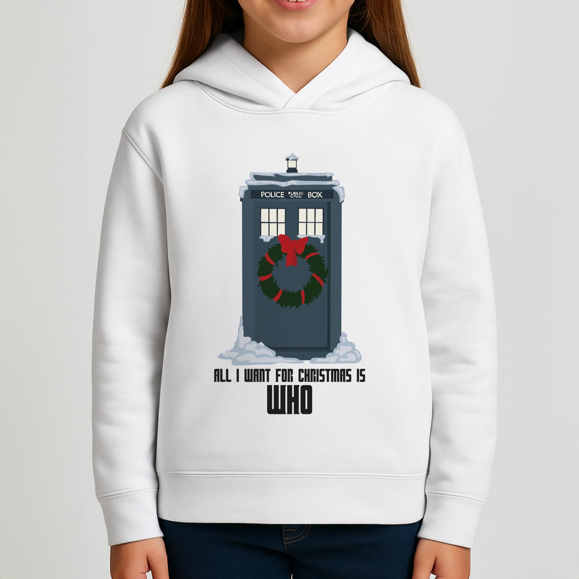 All I Want For Christmas Is Who - Doctor Who Girls Hoodie