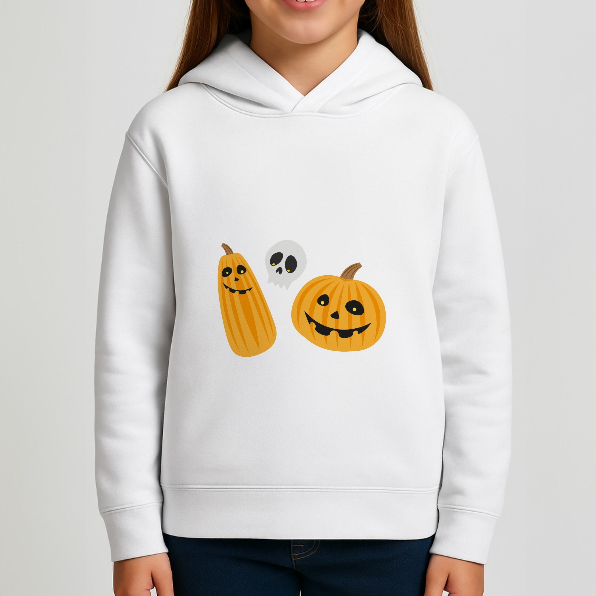 Halloween Pattern 1 Girls Hoodie