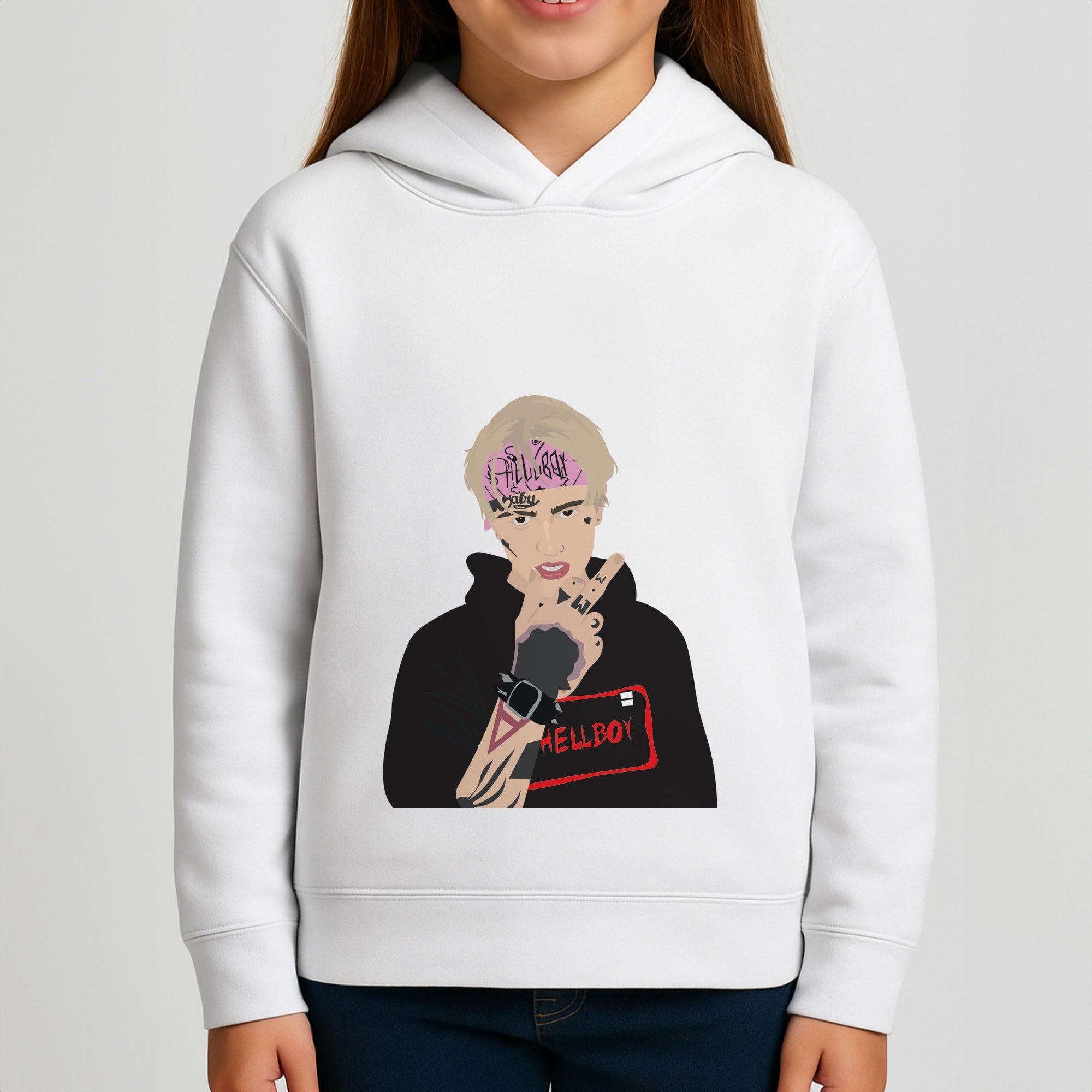 Pink Bandana - Peep Girls Hoodie